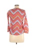 Forever Orchid 100% Polyester Chevron Pink 3/4 Sleeve Top Size M - photo 2
