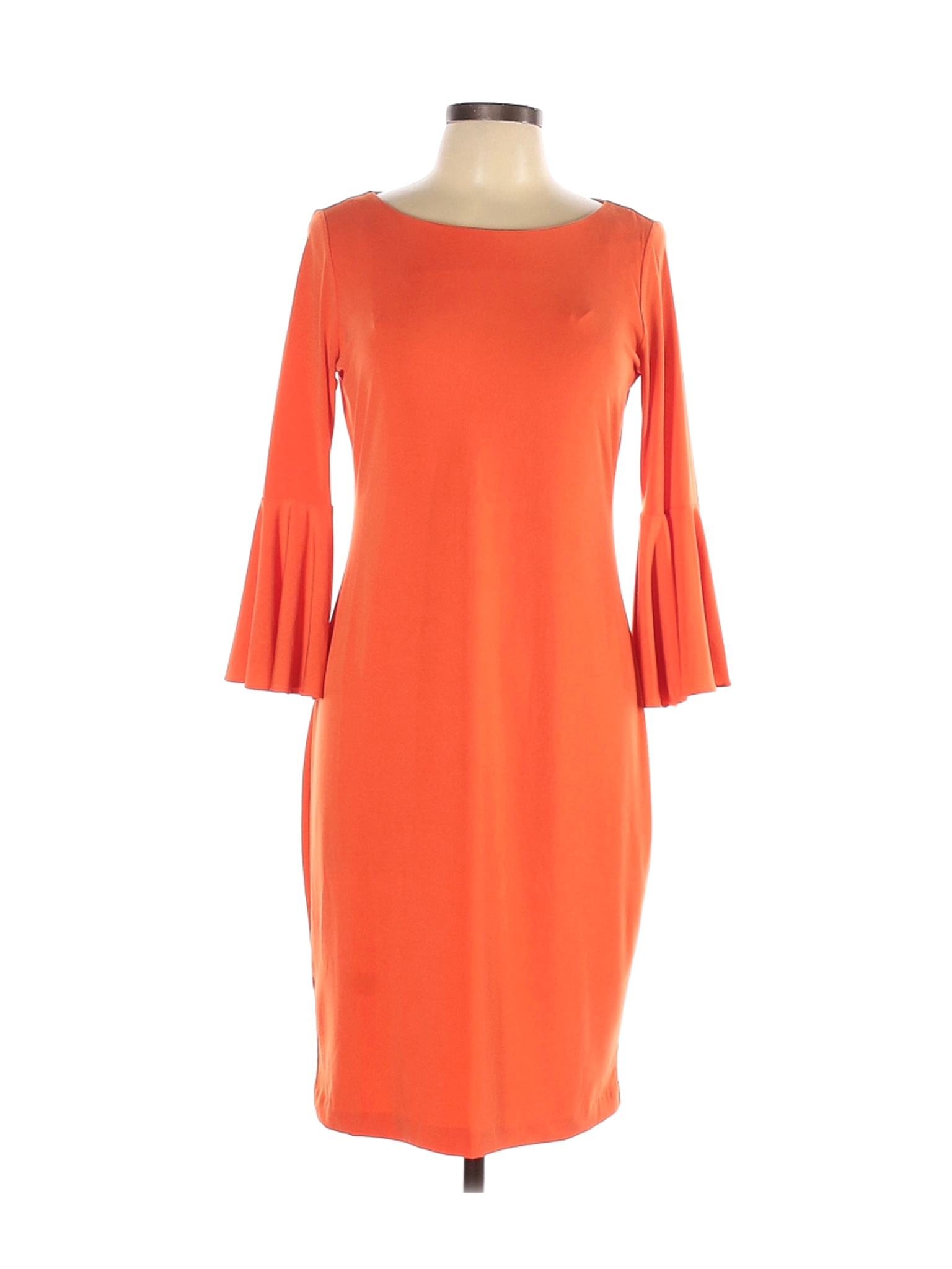 Calvin Klein Women Orange Casual Dress 10 | eBay