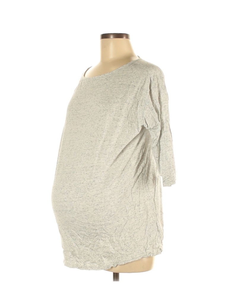 Gap - Maternity Gray Short Sleeve T-Shirt Size M (Maternity) - photo 1