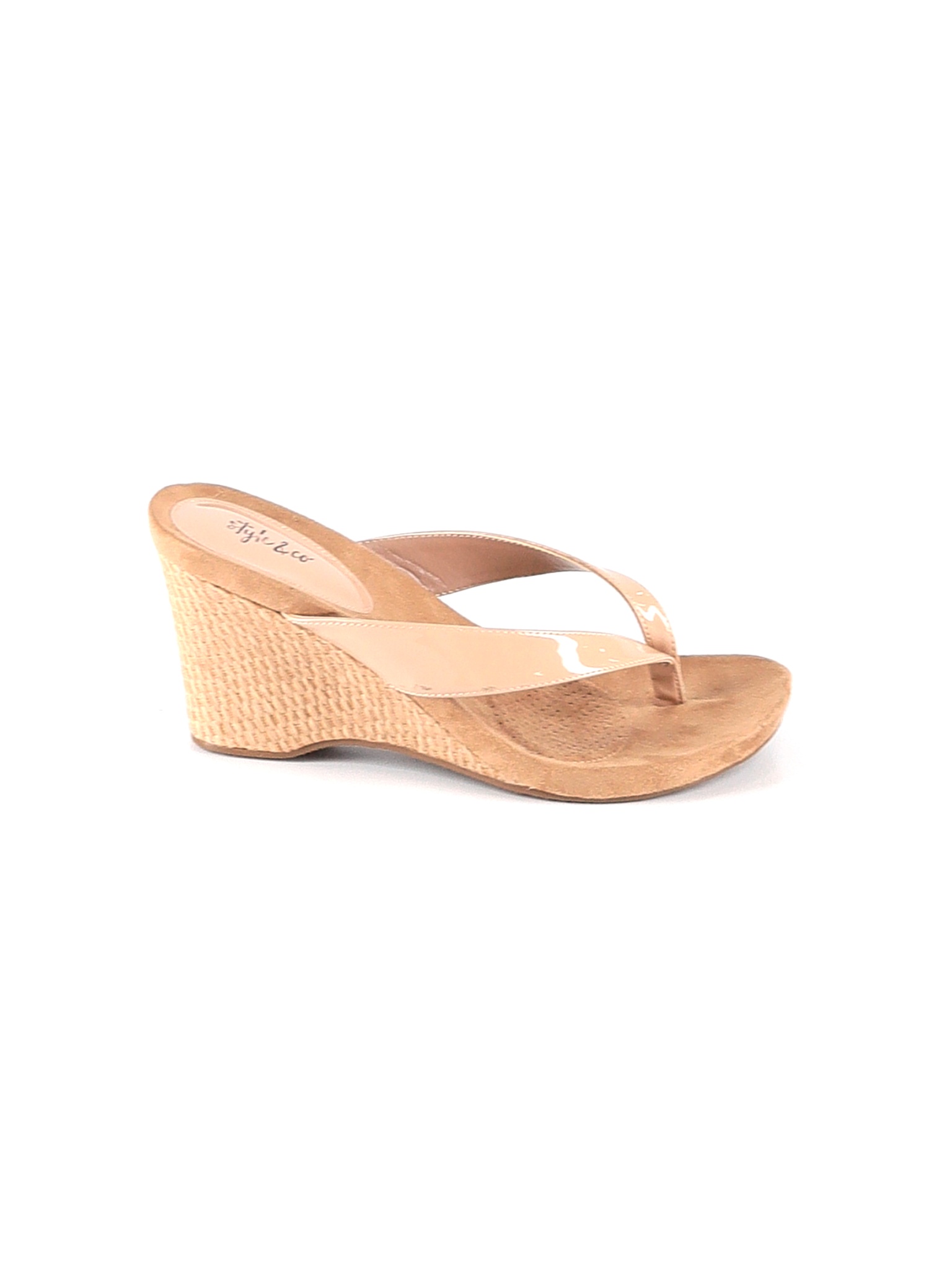 brown wide fit wedges