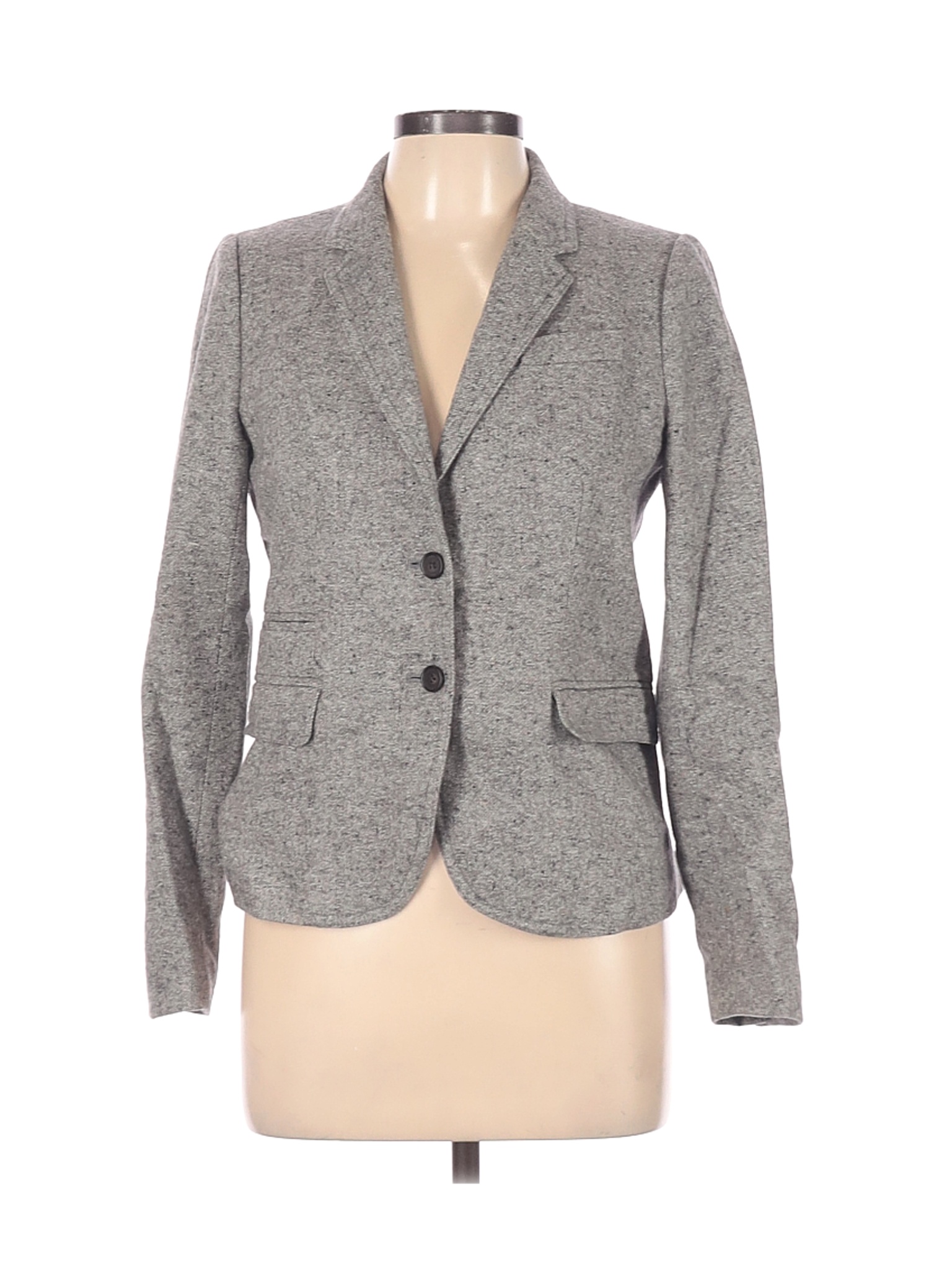 J.Crew Women Gray Wool Blazer 6 | eBay