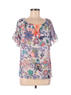 Milly for Design Nation Short Sleeve Blouse (view 1)