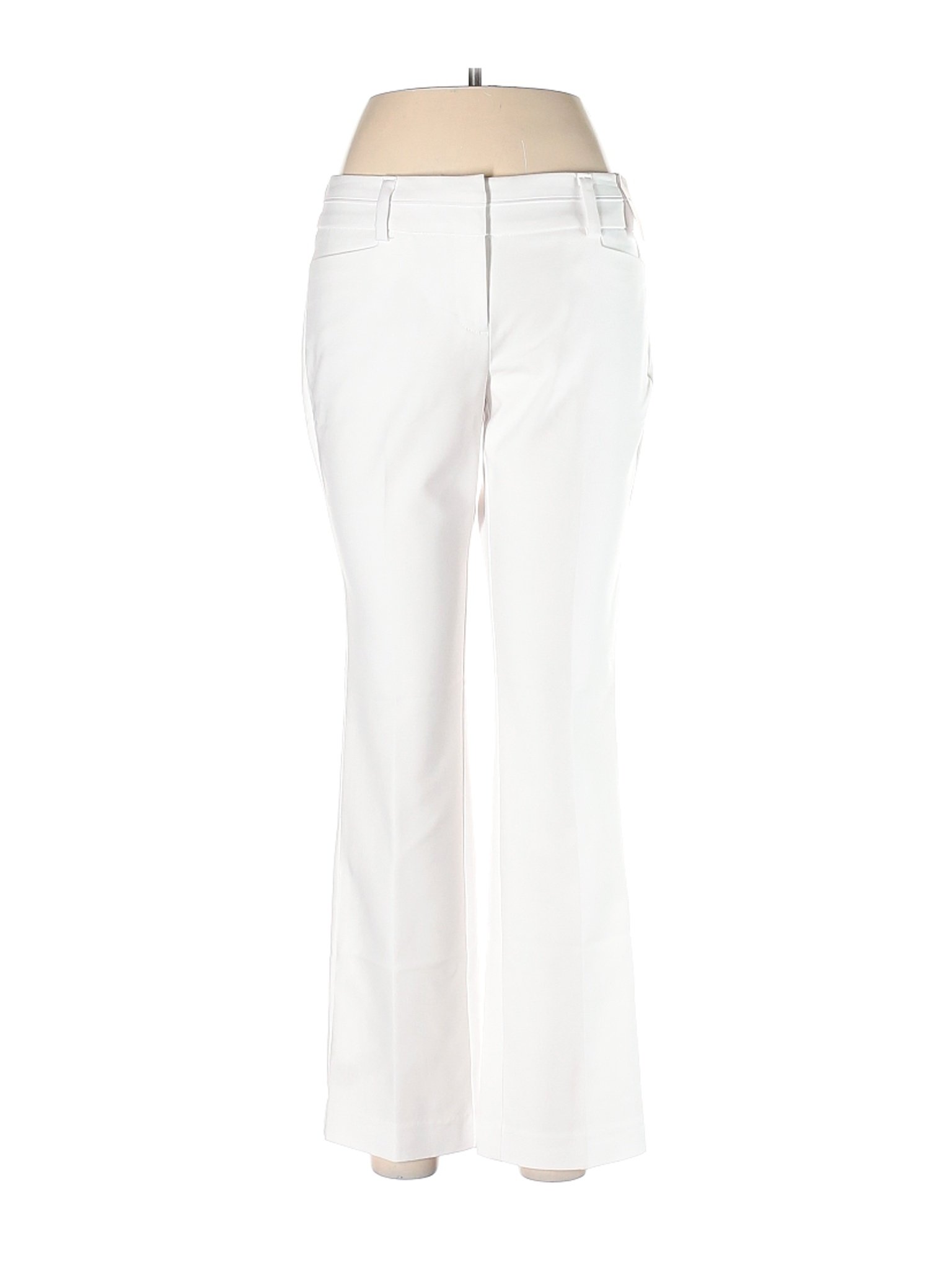 NWT 7th Avenue Design Studio New York & Company Women White Dress Pants ...