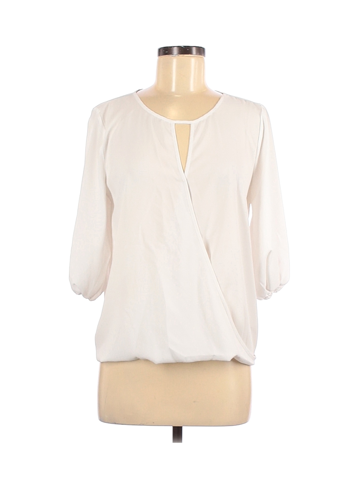 Vince Camuto Women Ivory 3/4 Sleeve Blouse S | eBay