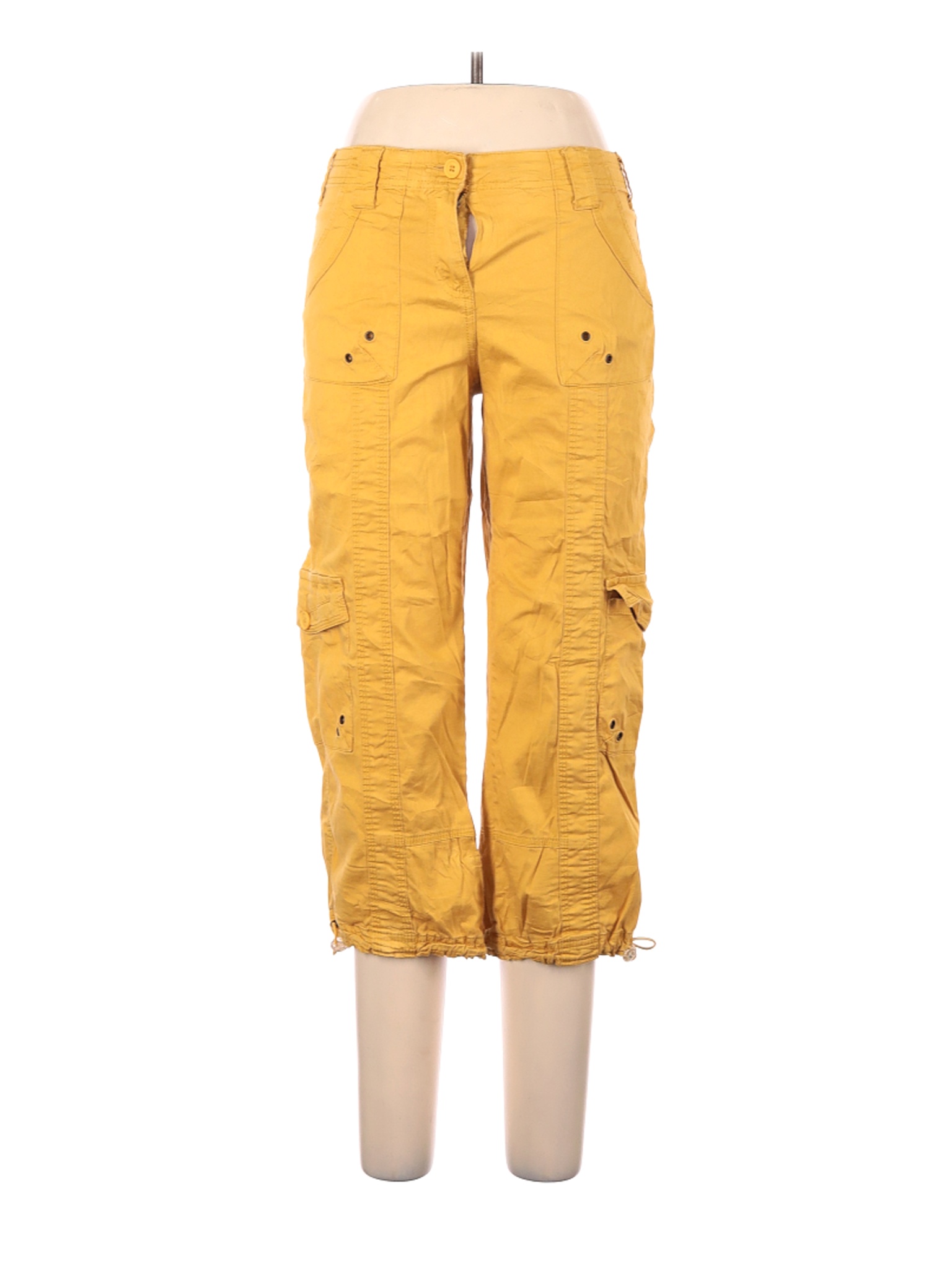 yellow cargo pants womens