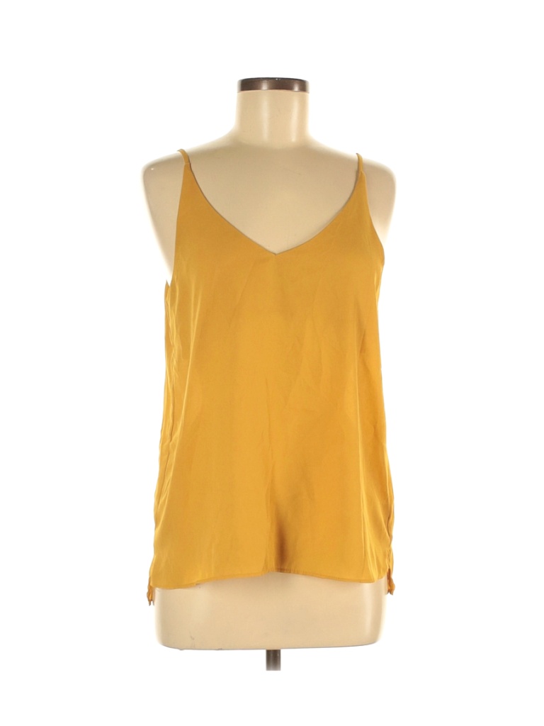 Shinestar 100% Polyester Yellow Sleeveless Blouse Size M - photo 1