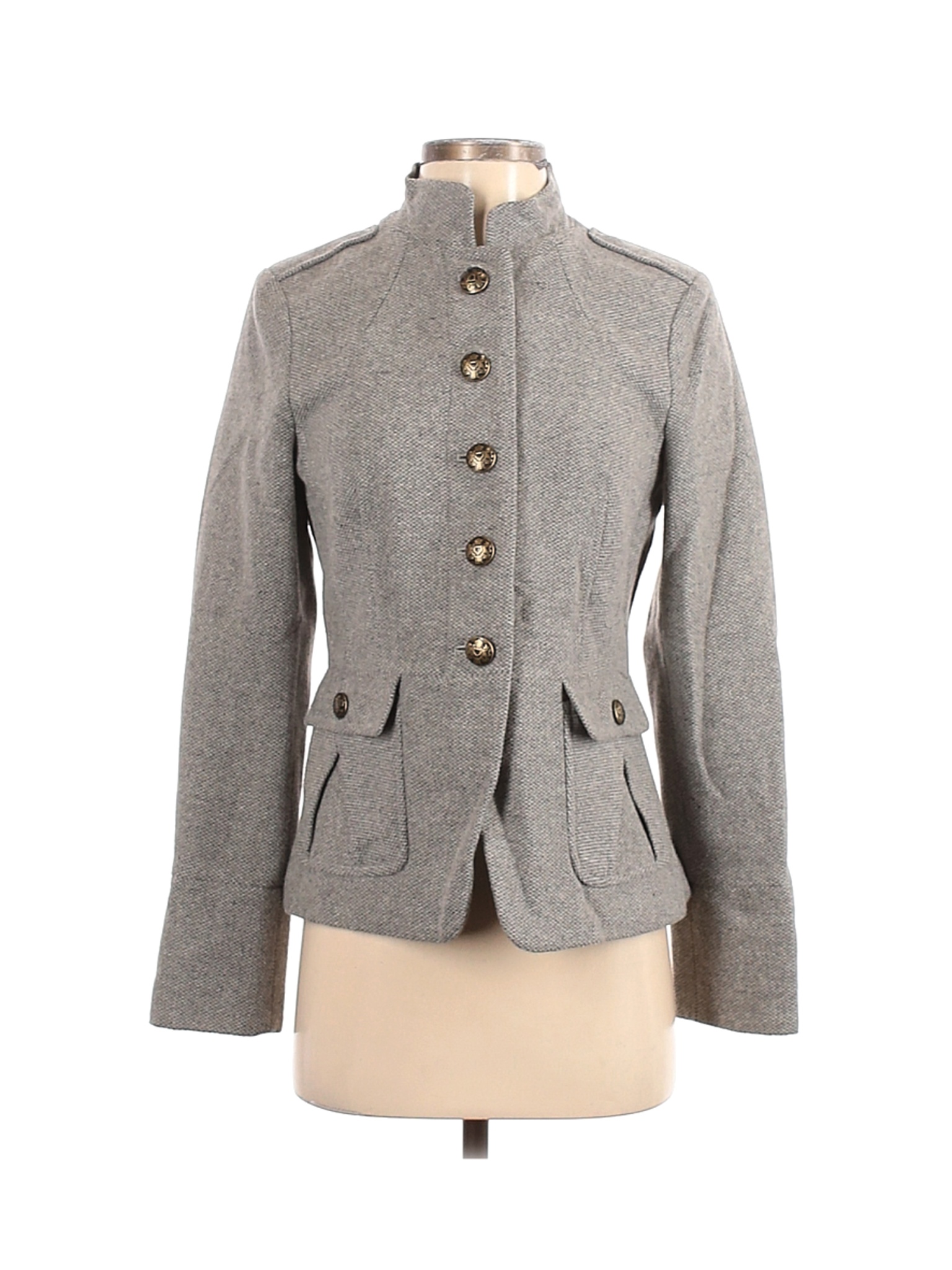 banana republic grey wool coat