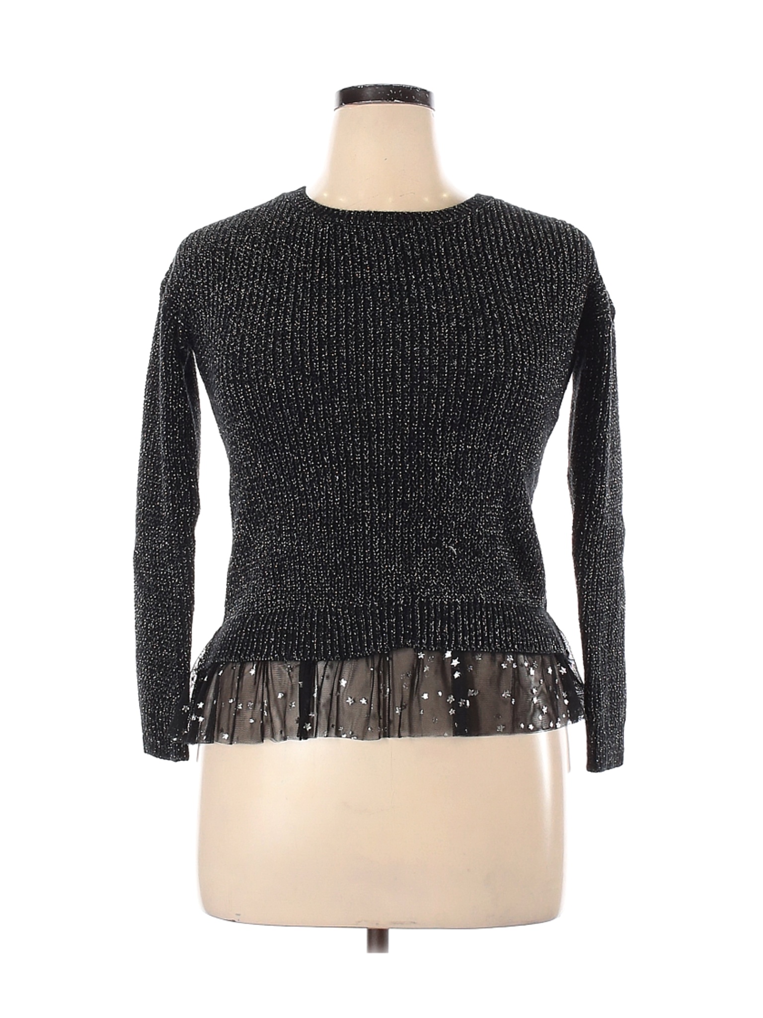 Pink Republic Women Black Pullover Sweater XL | eBay