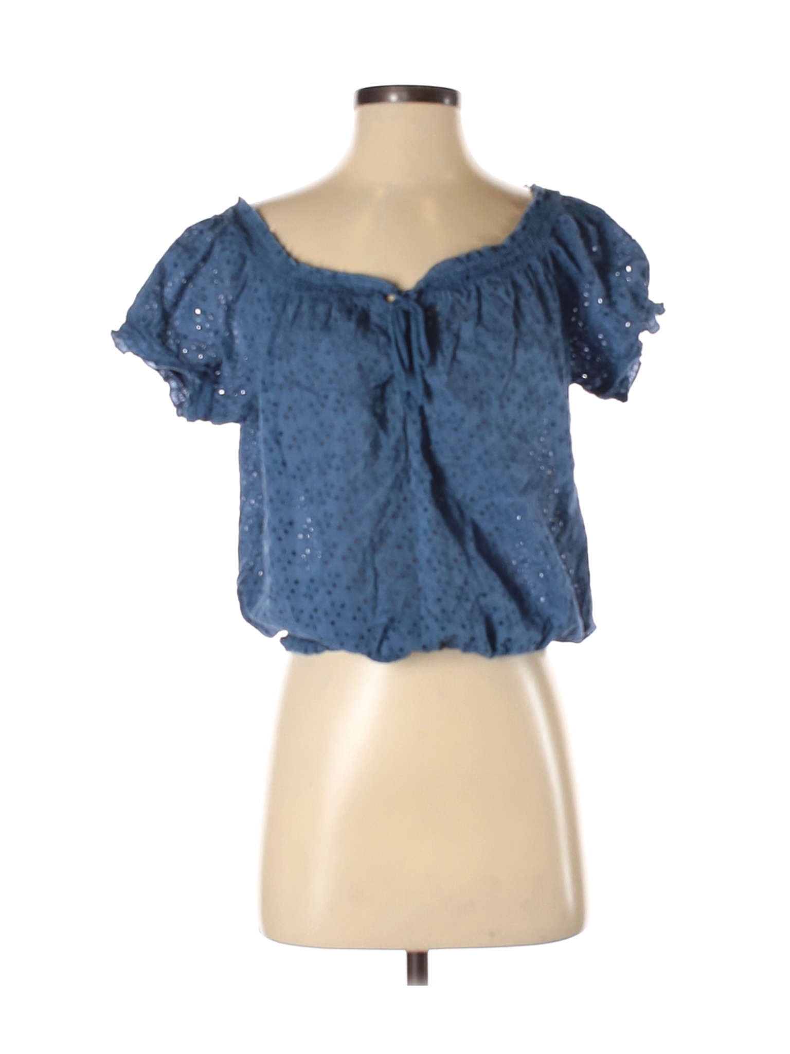 Lovestitch Women Blue Short Sleeve Blouse S | eBay
