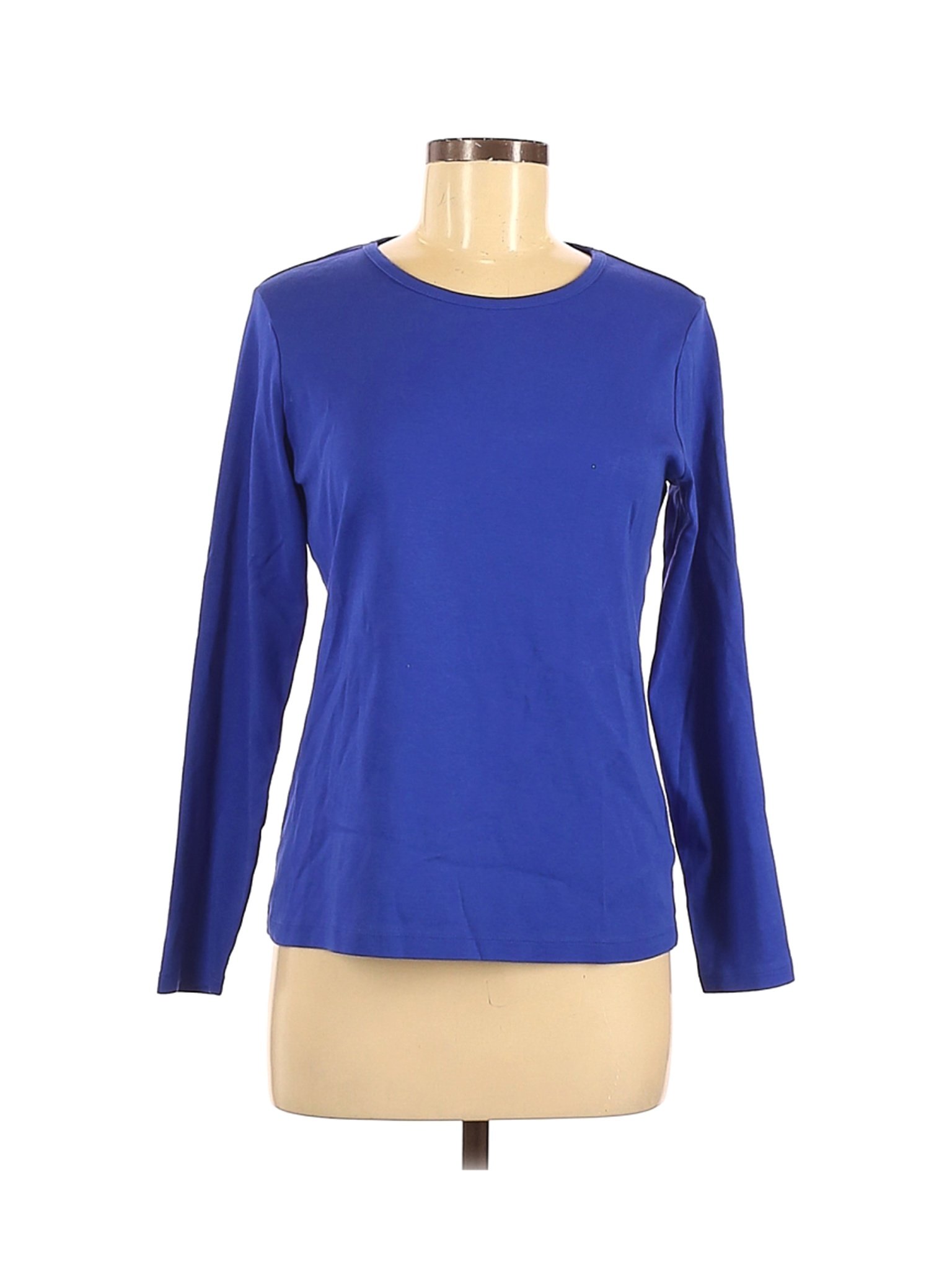 Lands' End Women Blue Long Sleeve T-Shirt M | eBay