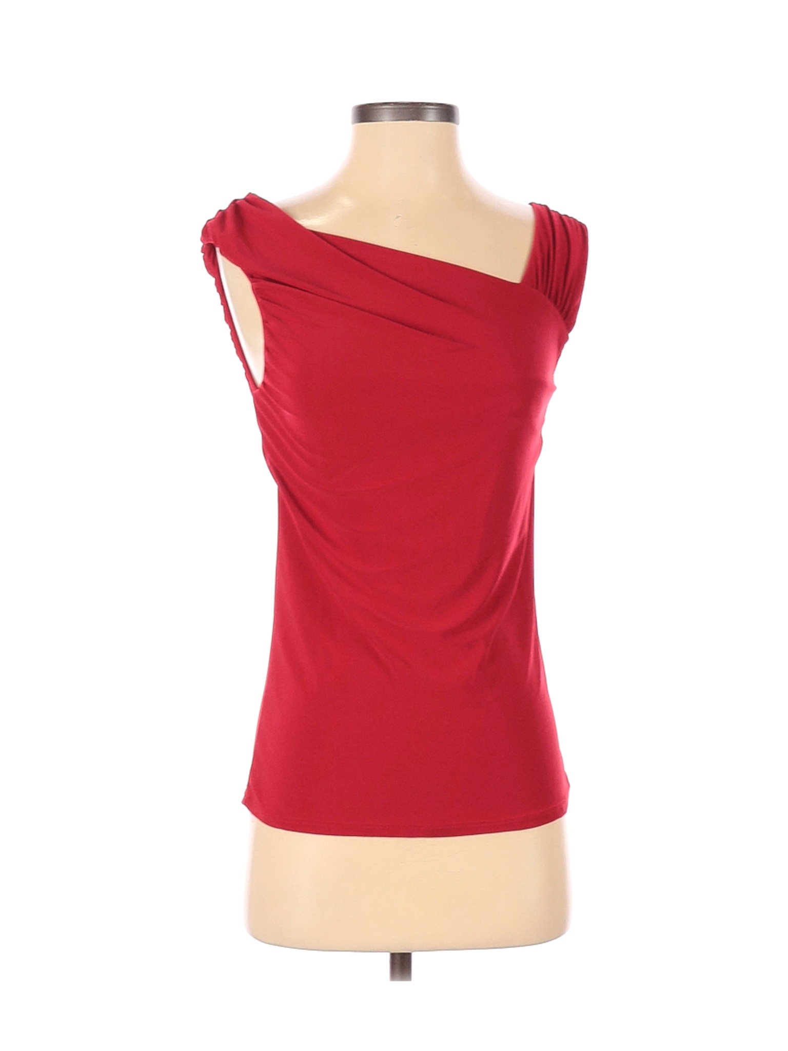Red Sleeveless Stitched blouse with pearl work-Online Shopping-
