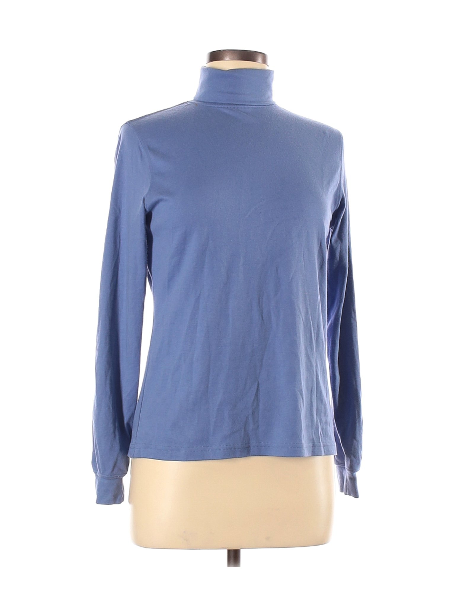 L.L.Bean Women Blue Long Sleeve Turtleneck XS | eBay