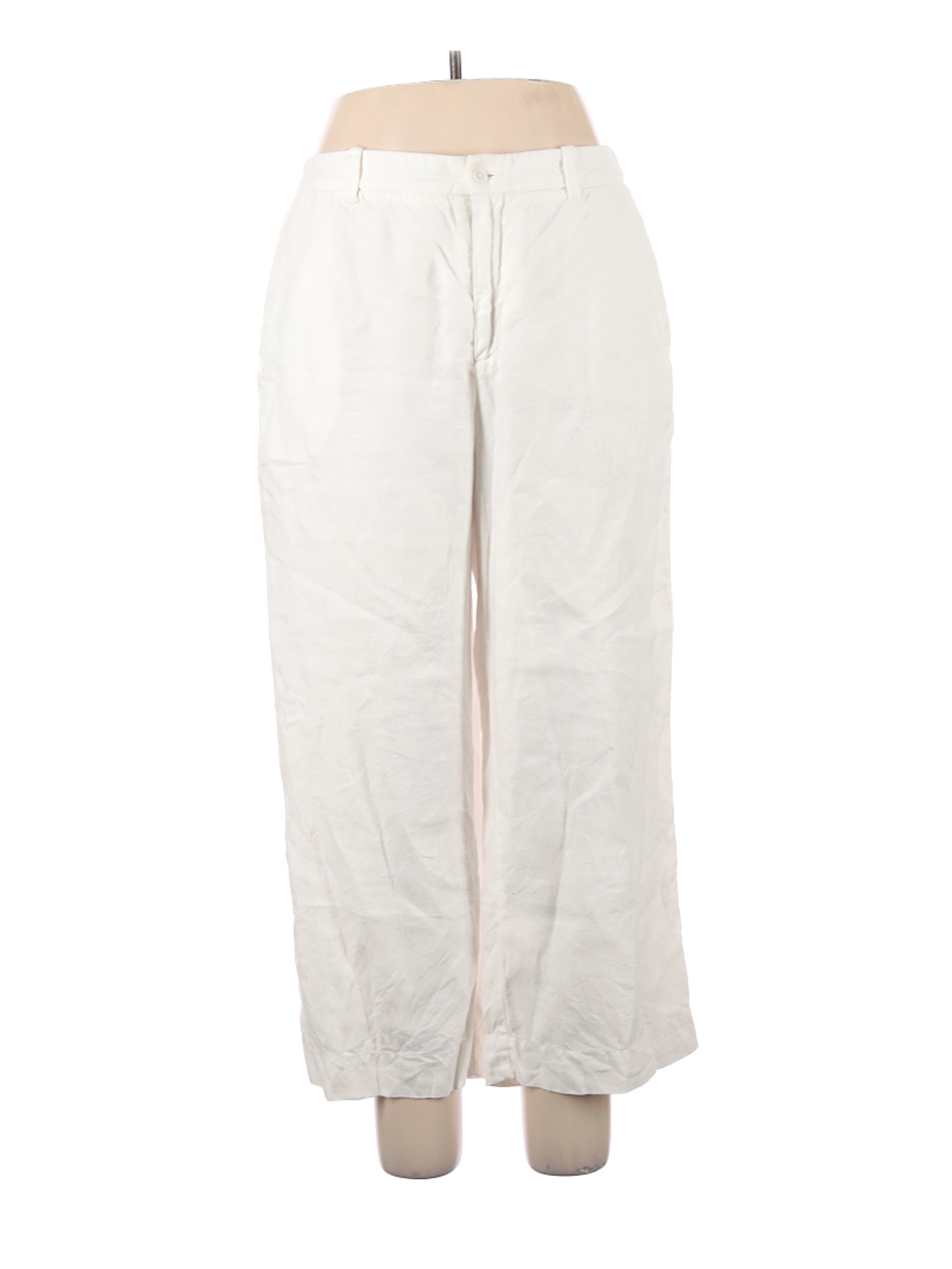 gap white linen pants