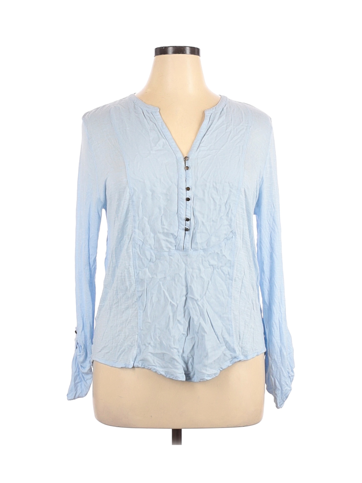 Lucky Brand Women Blue Long Sleeve Top XL | eBay