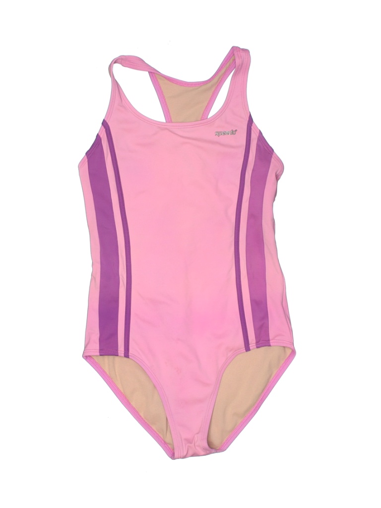 Speedo Pink One Piece Swimsuit Size 14 - photo 1