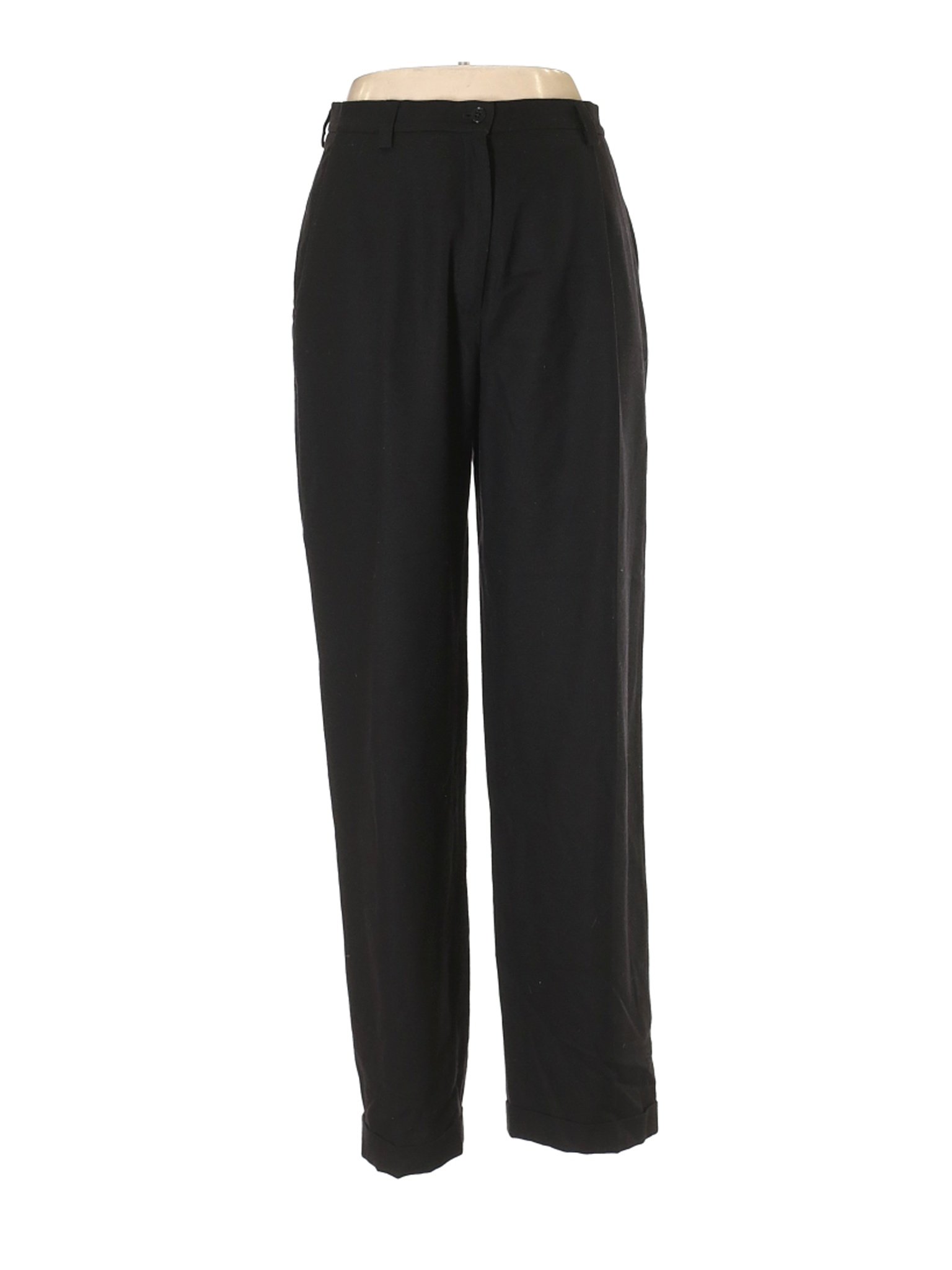 Lauren by Ralph Lauren Women Black Wool Pants 10 | eBay