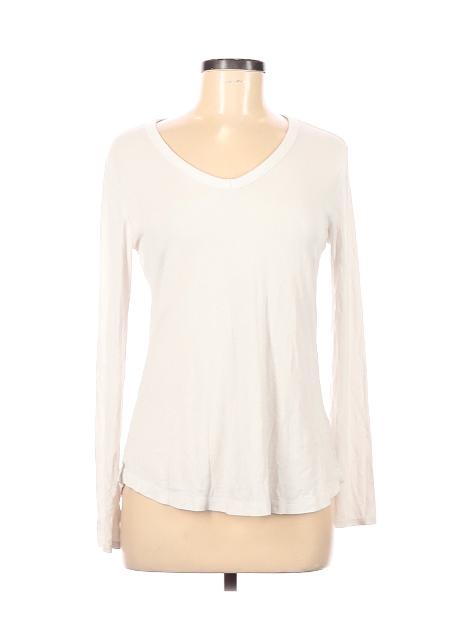 Cynthia Rowley TJX Women Ivory Long Sleeve T-Shirt M | eBay