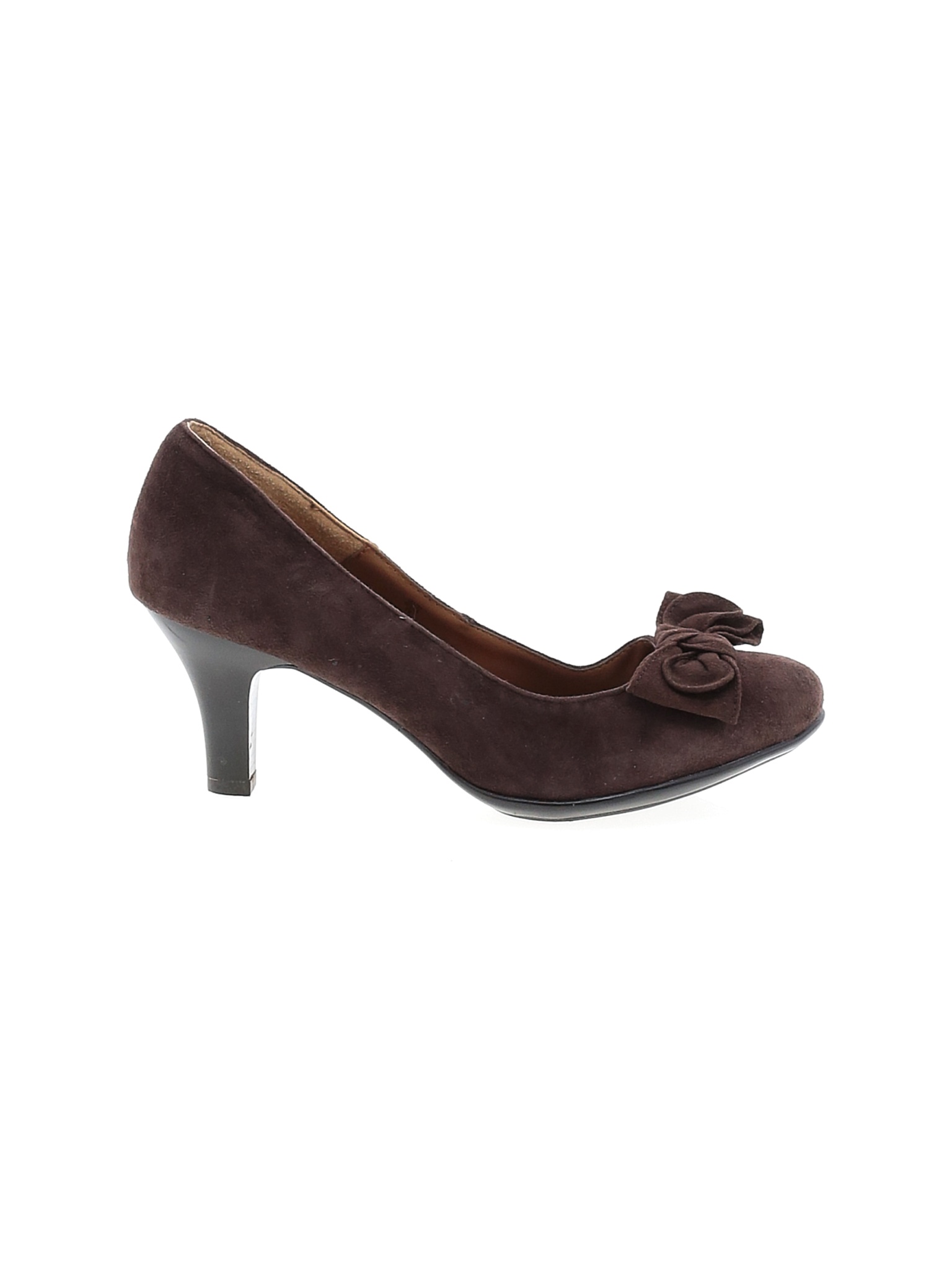 wide fit brown heels