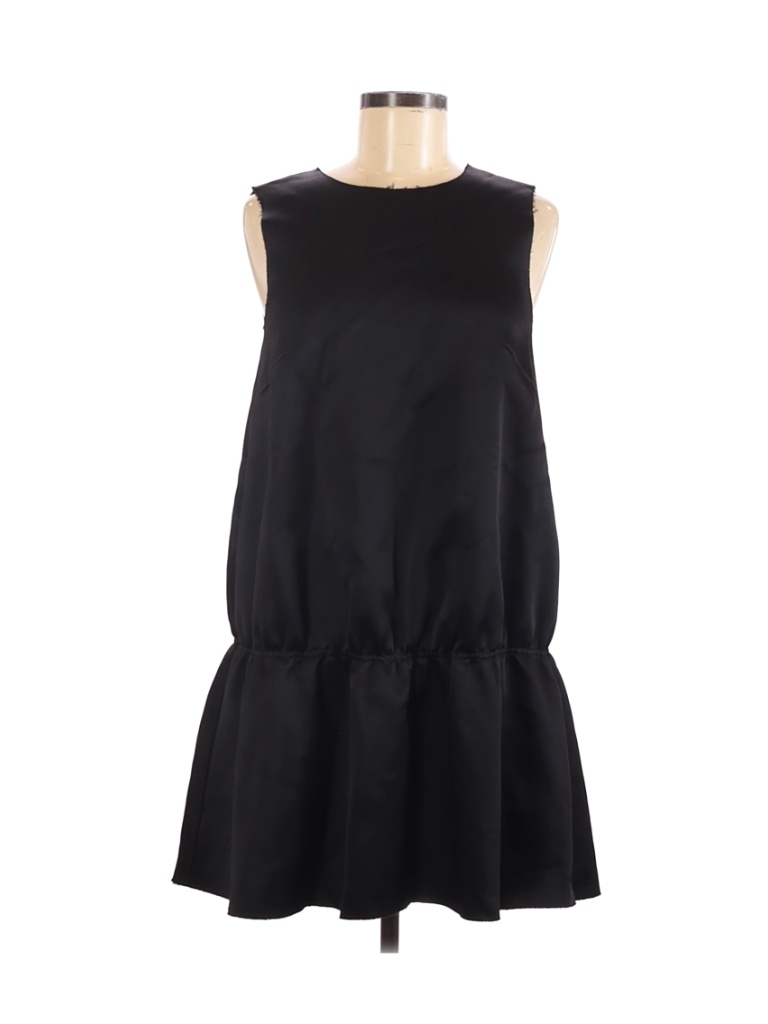 H&M 100% Viscose Solid Black Cocktail Dress Size 8 - 28% off | thredUP