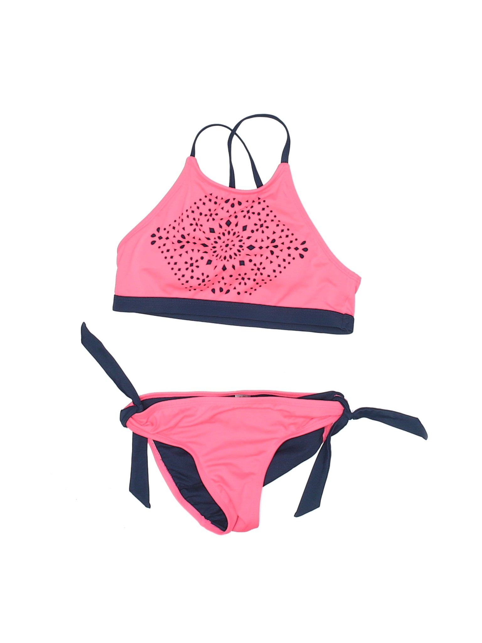 Justice Girls Pink Two Piece Swimsuit 10 Ebay