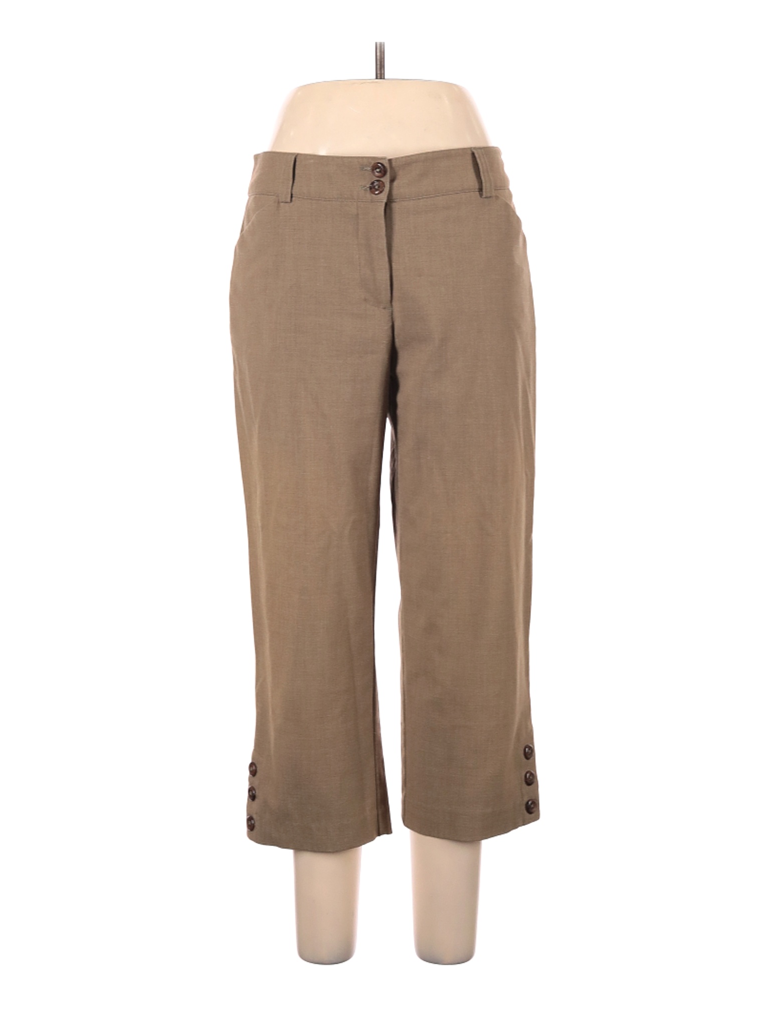 sag-harbor-women-brown-dress-pants-10-ebay