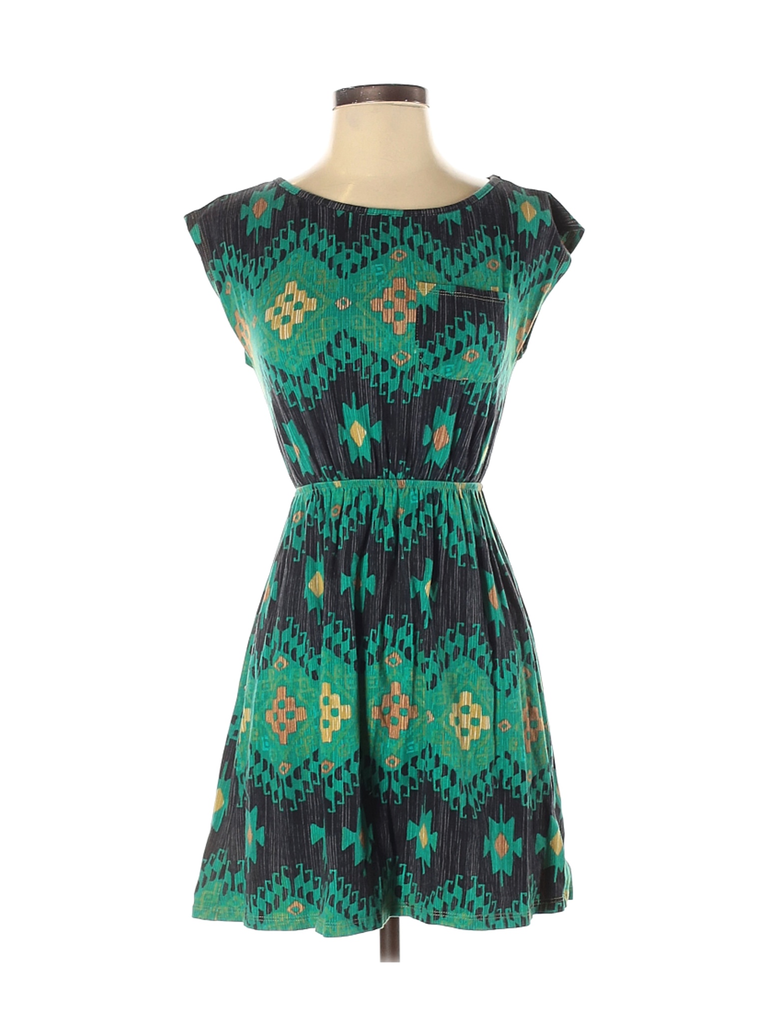Lily White Women Green Casual Dress S | eBay