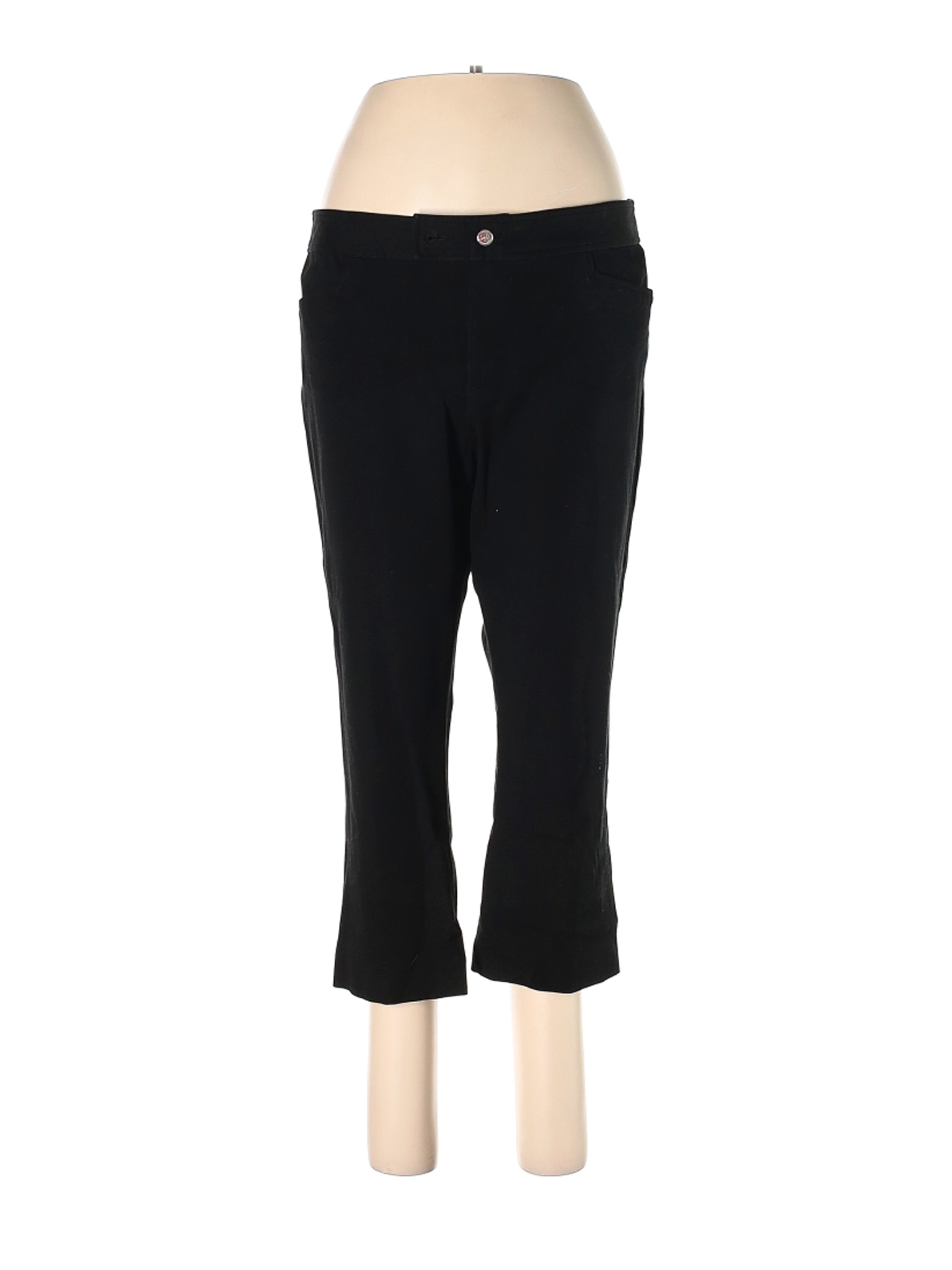 Chaps Women Black Casual Pants 12 Petites | eBay