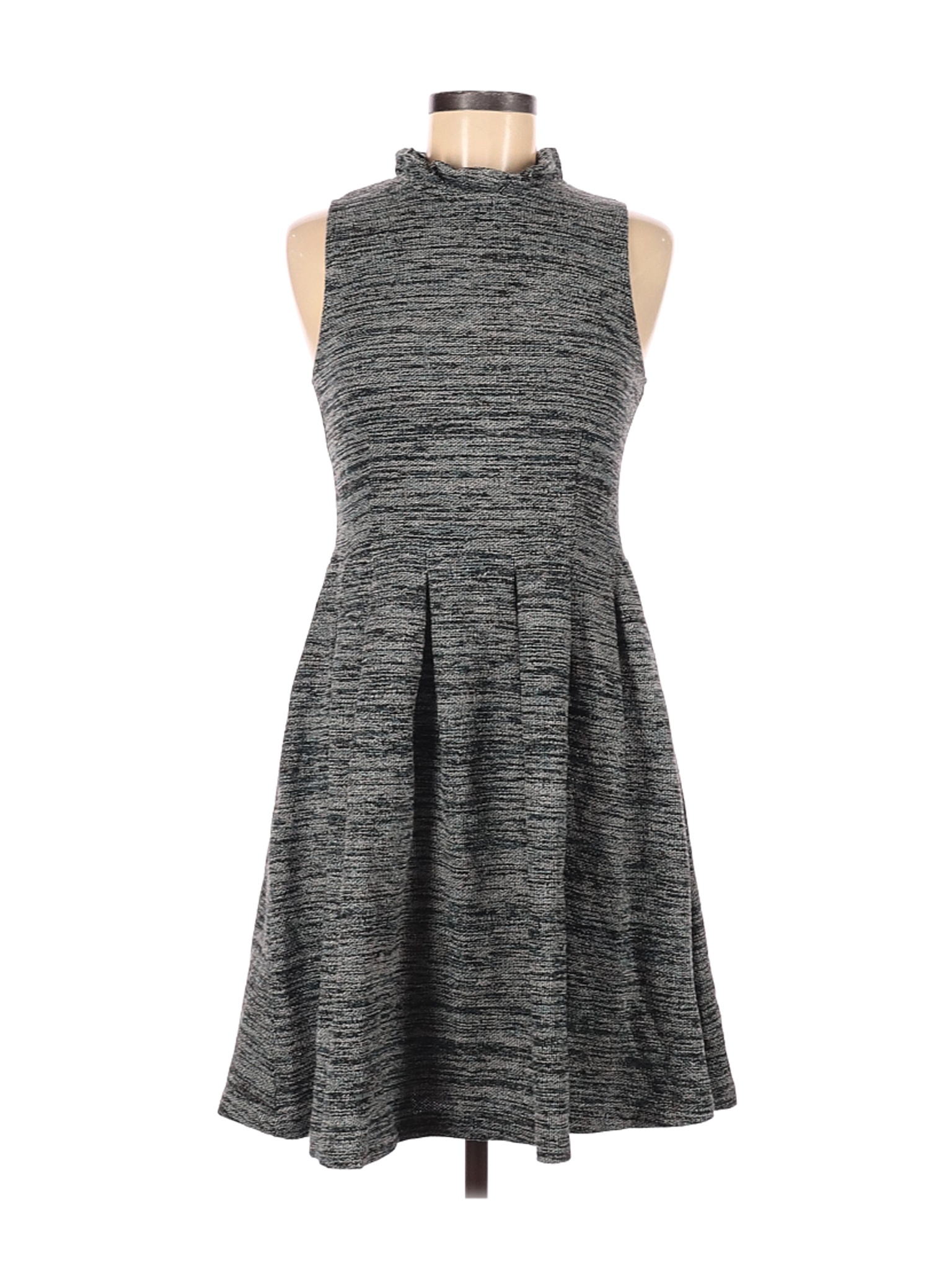 Ganni Gray Black Casual Dress Size M - 81% off | thredUP