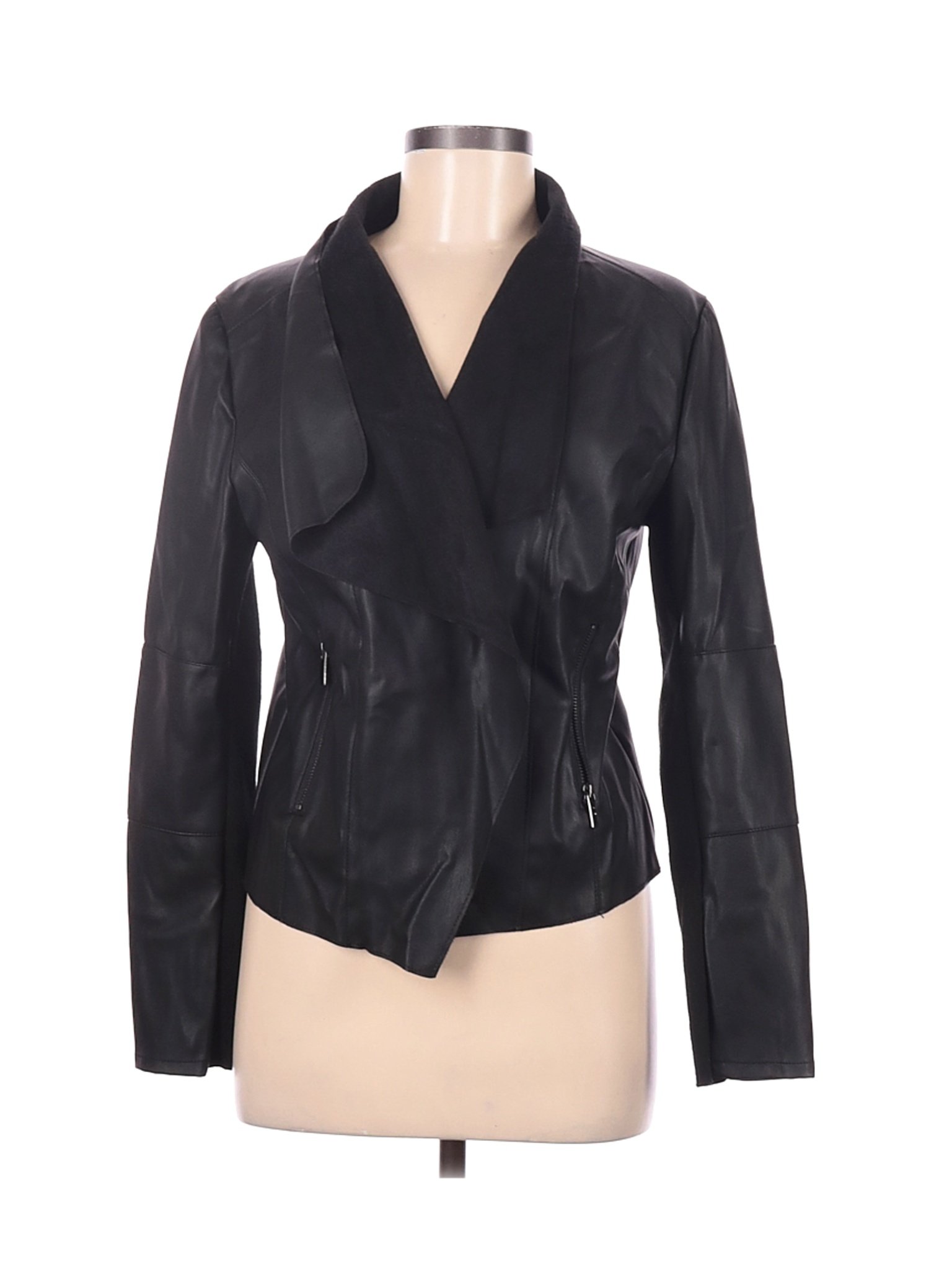 Bagatelle Women Black Leather Jacket M | eBay