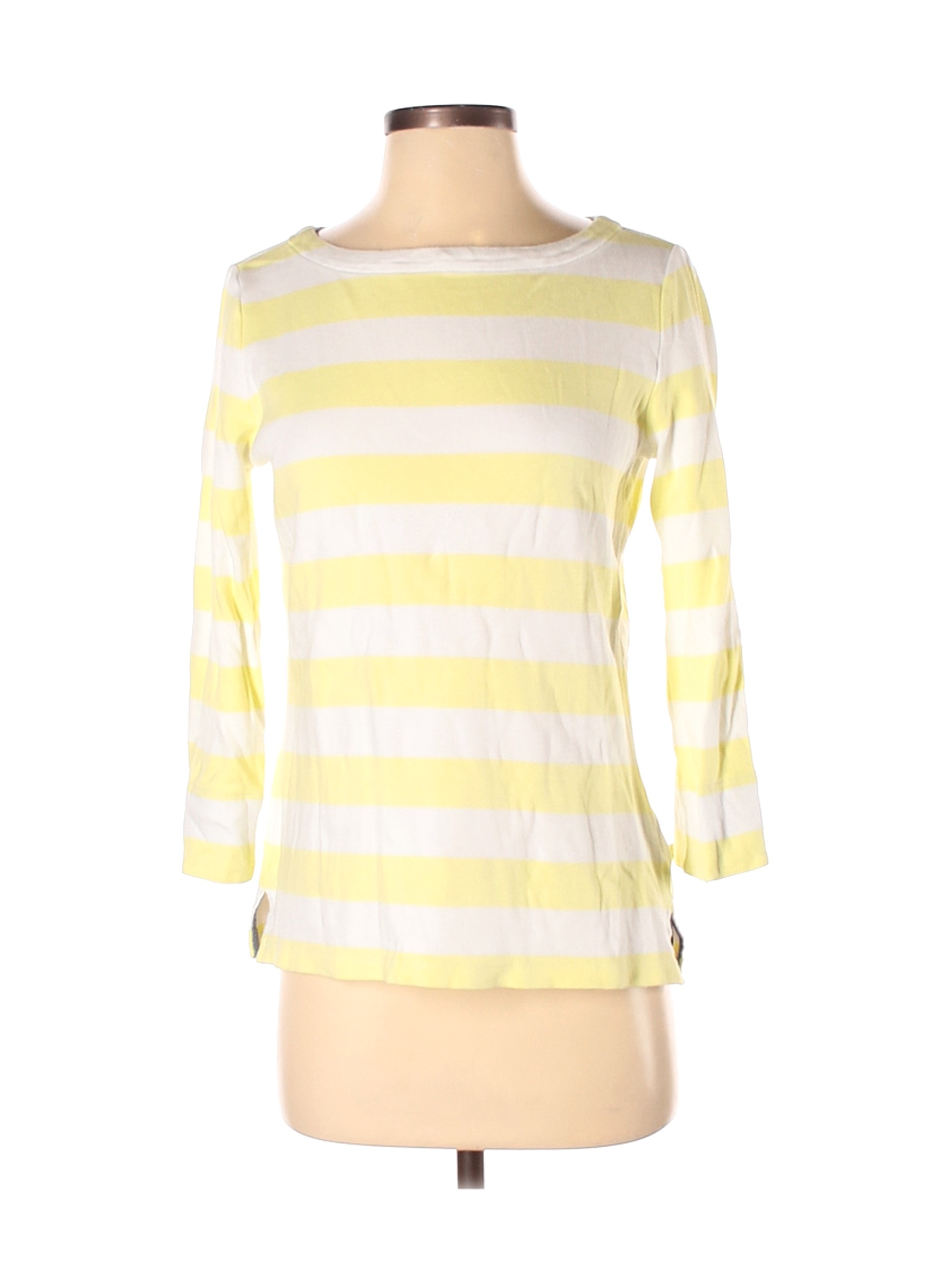 Nautica Women Yellow 3/4 Sleeve T-Shirt S | eBay