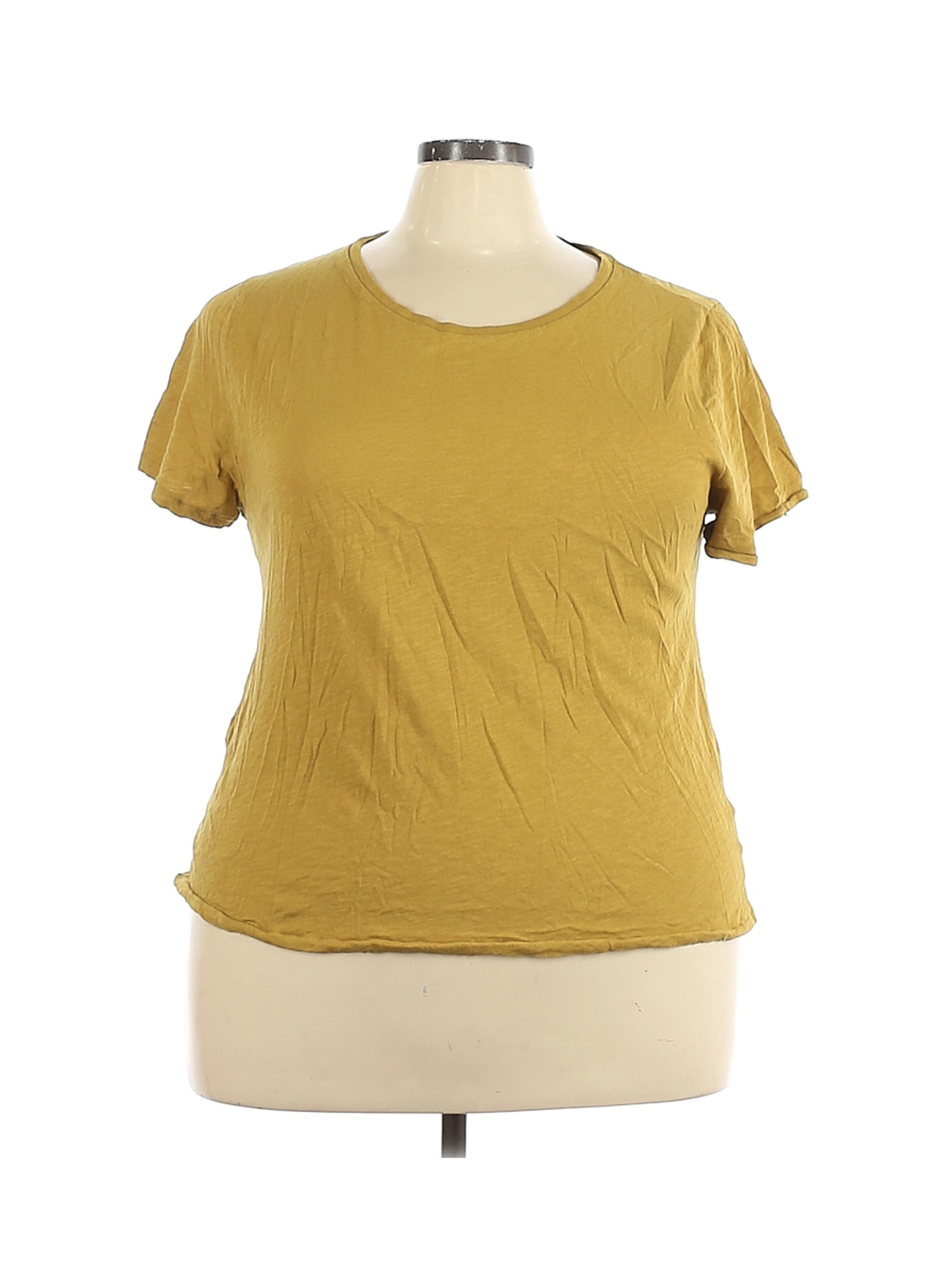 J.Crew Women Yellow Short Sleeve T-Shirt 3X Plus | eBay