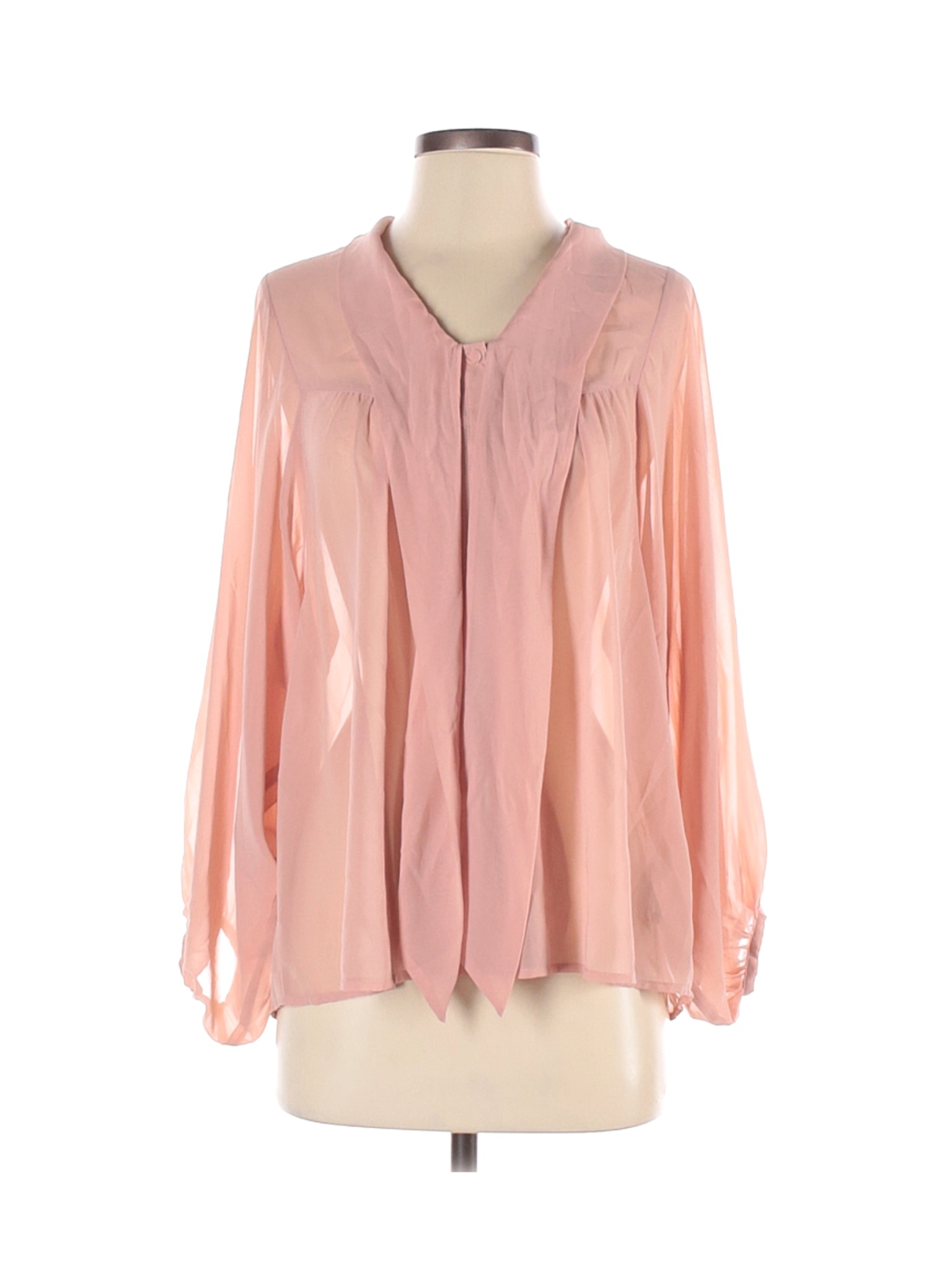 H&M Women Pink Long Sleeve Blouse 4 | eBay