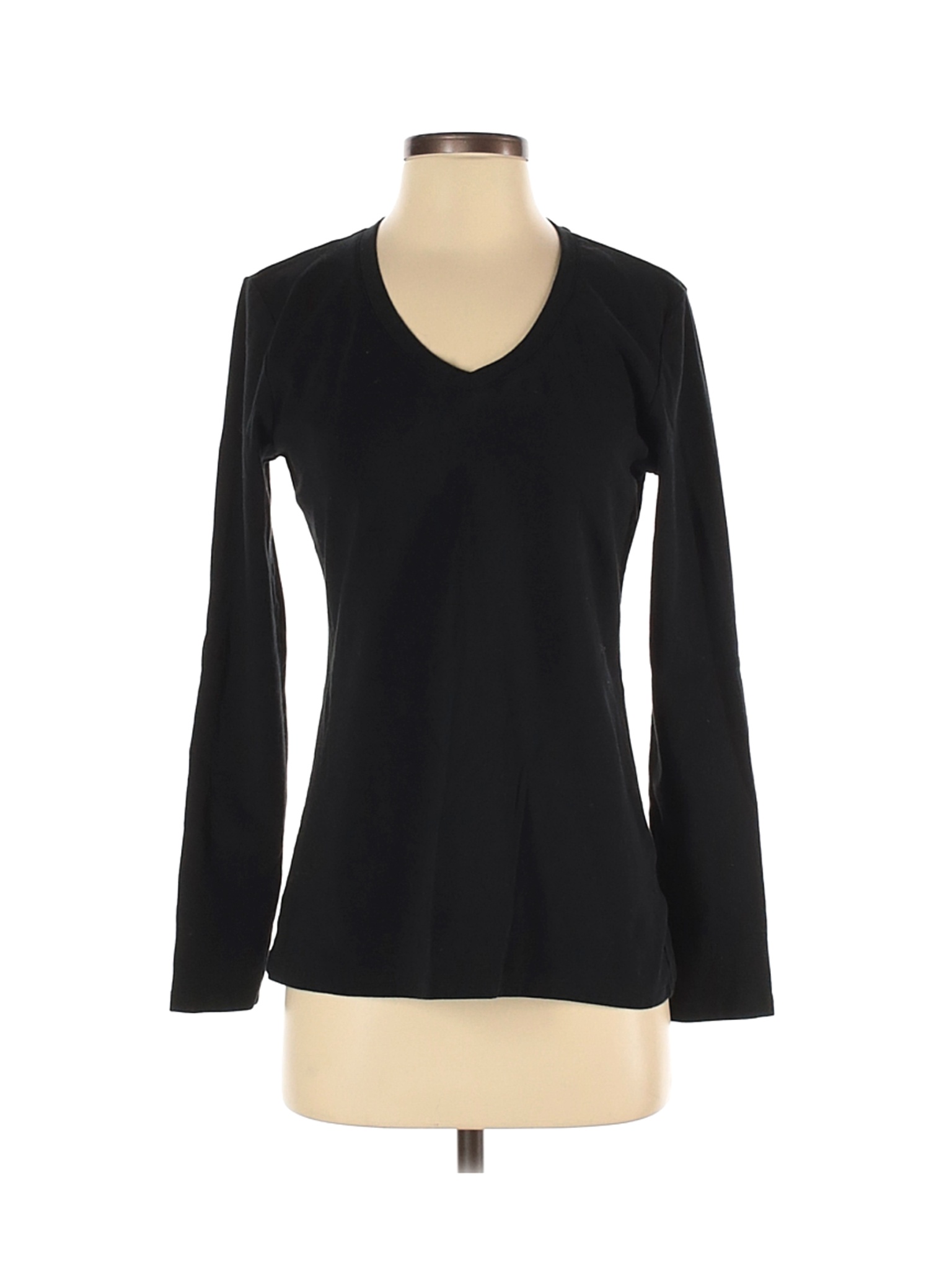 womens black long sleeve dress shirt