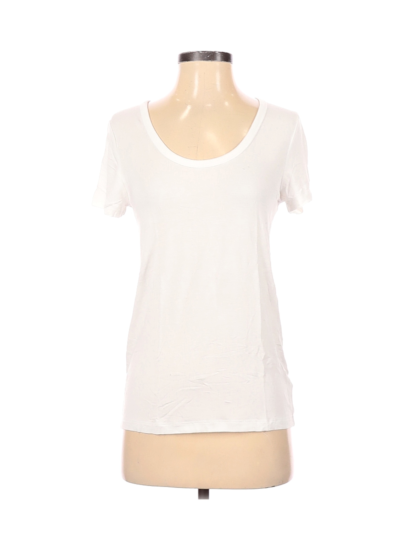 A New Day Women White Short Sleeve T-Shirt XS | eBay
