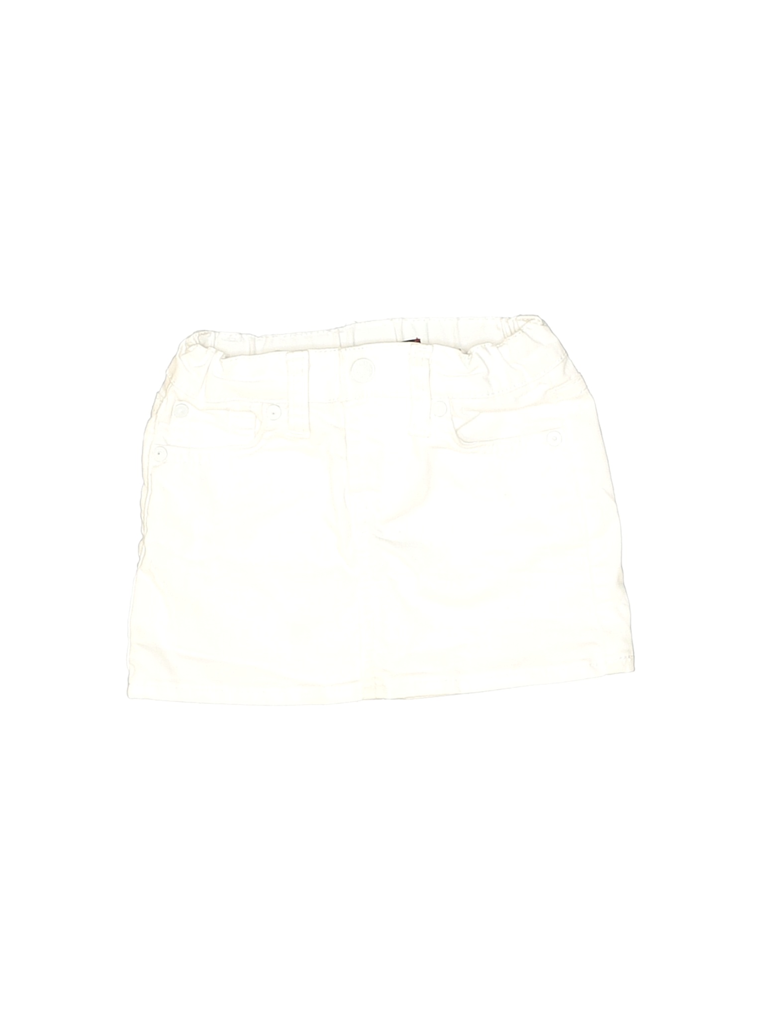 7 for all mankind white denim skirt