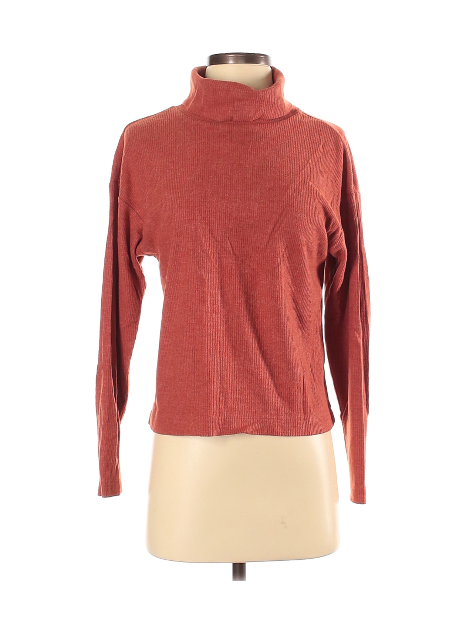Uniqlo Women Orange Turtleneck Sweater S | eBay