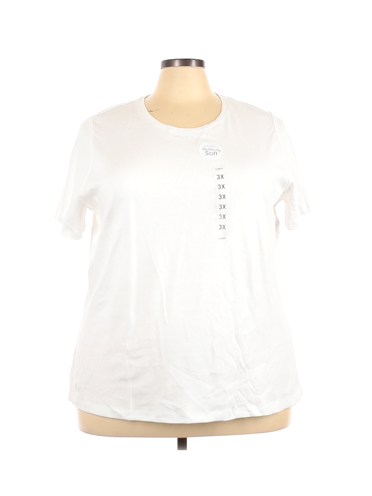 NWT Kim Rogers Women White Short Sleeve T-Shirt 3X Plus | eBay