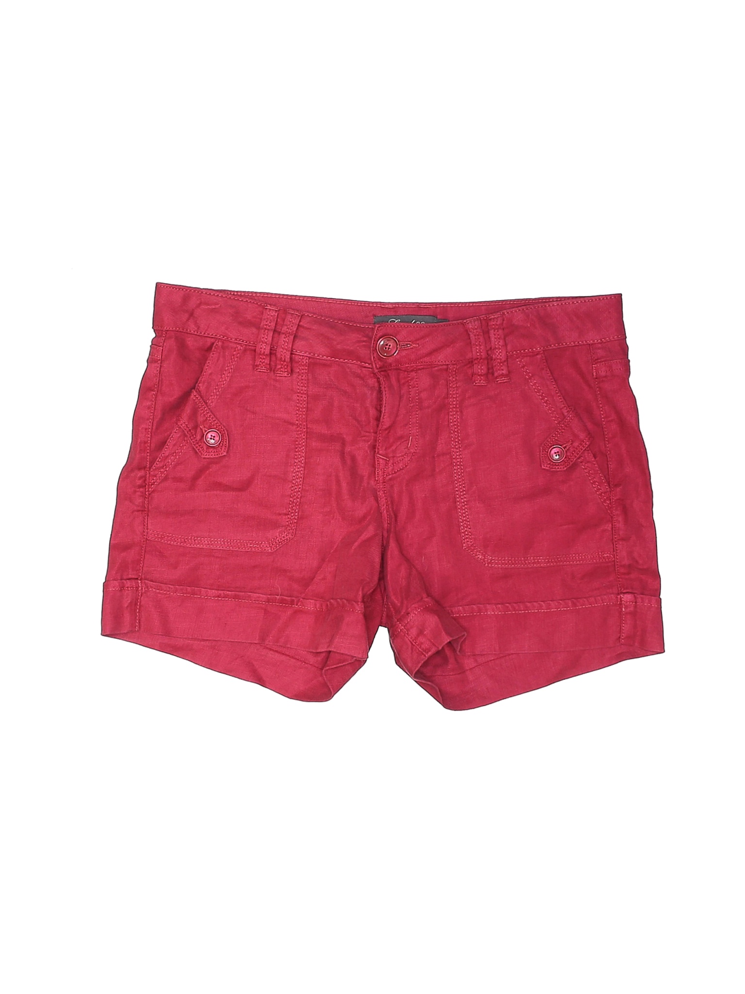 red khaki shorts