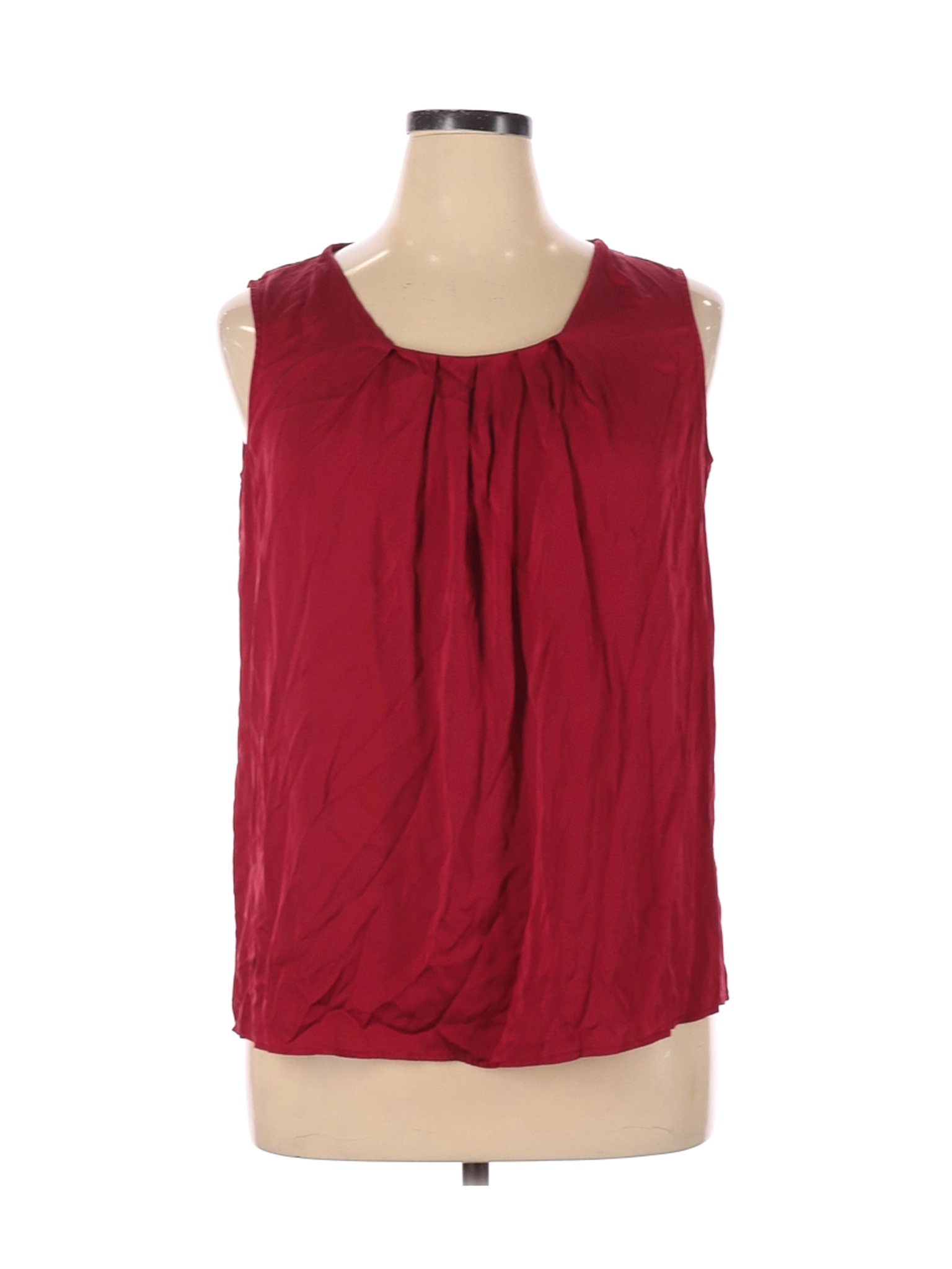 Talbots Women Red Sleeveless Silk Top 14 | eBay