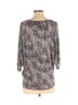 Ella Moss 100% Modal Floral Gray 3/4 Sleeve Top Size S - photo 2