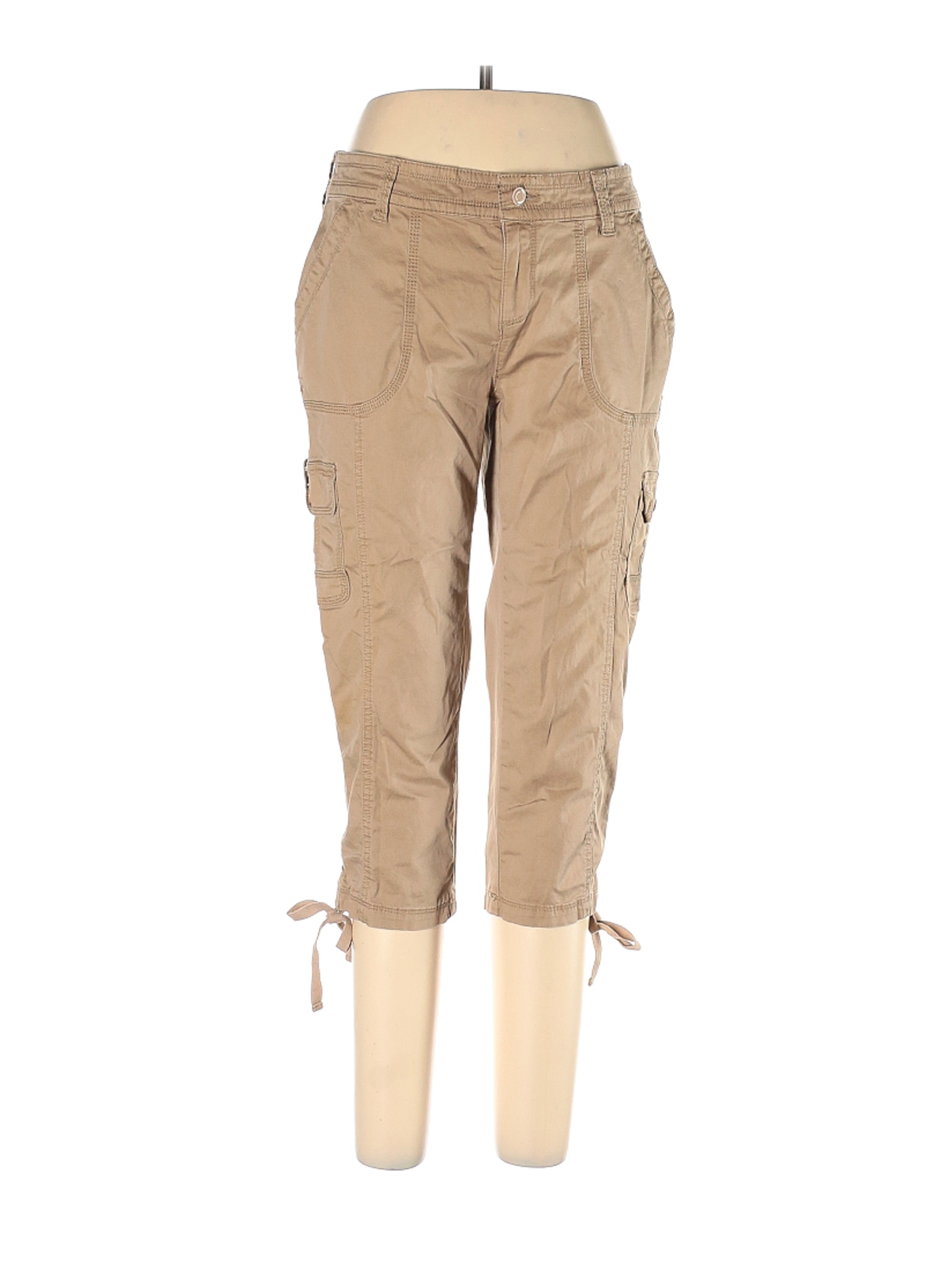 Faded Glory Women Brown Cargo Pants 10 | eBay