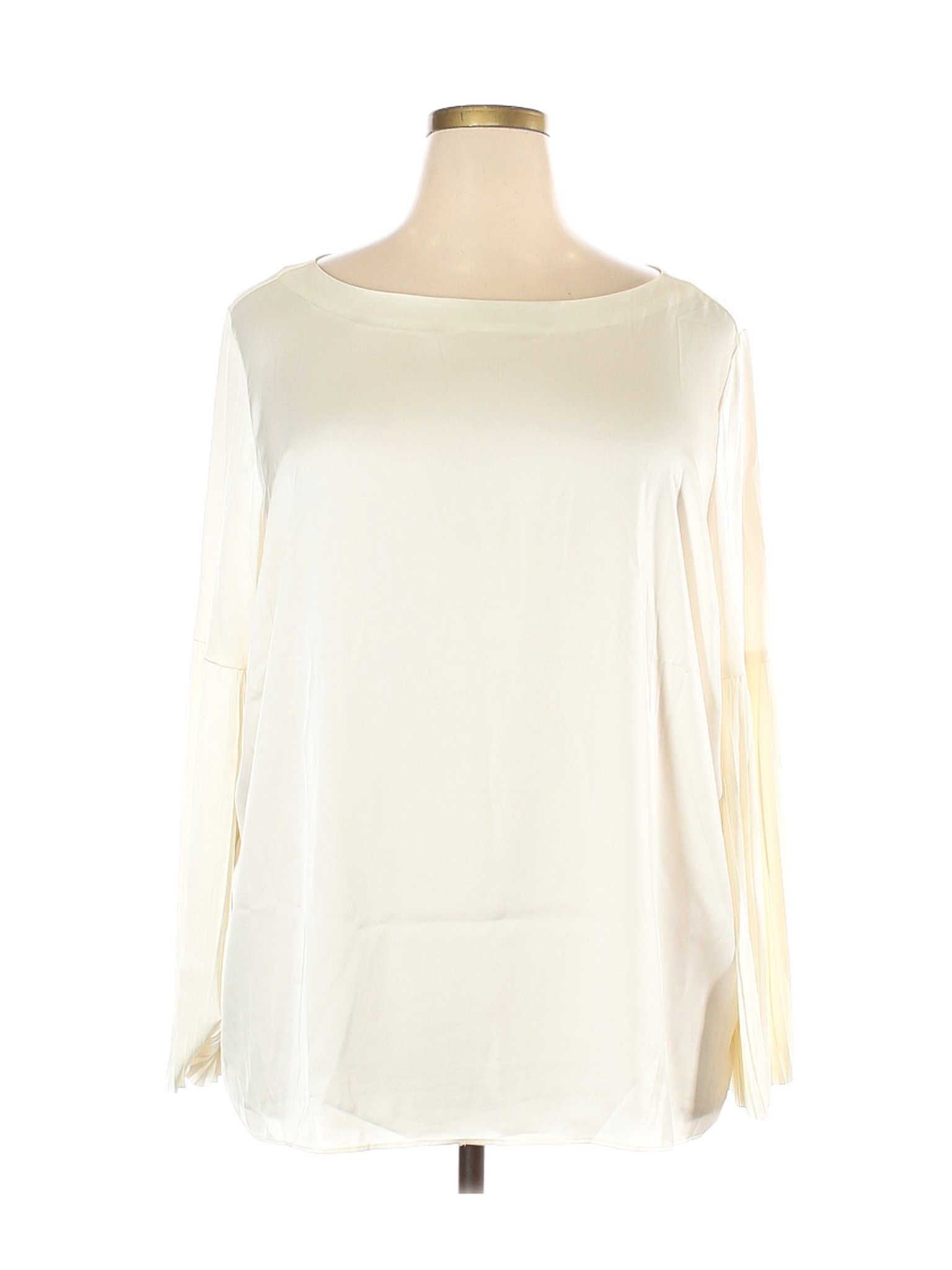 The Limited Women Ivory Long Sleeve Blouse 2X Plus | eBay