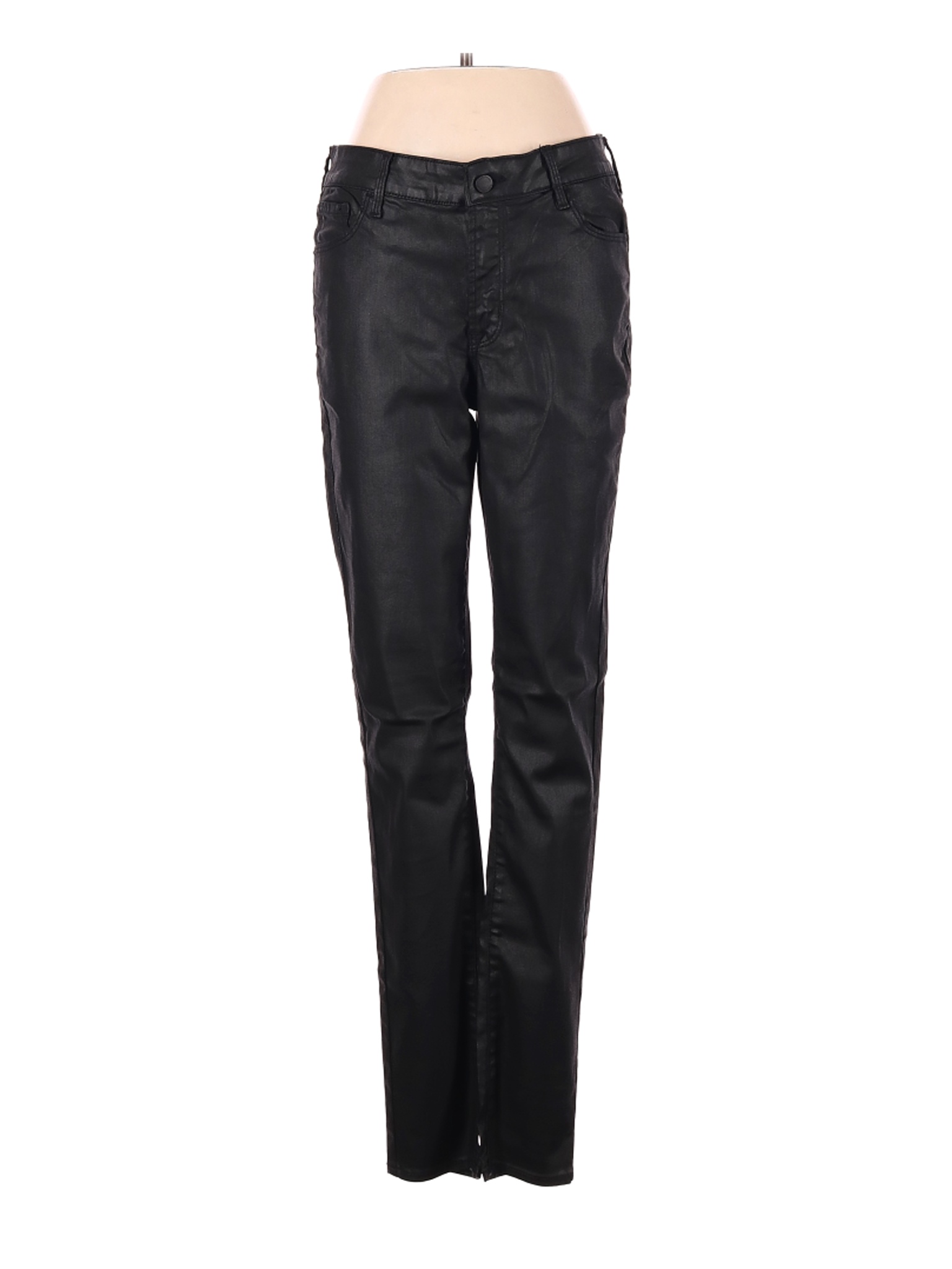 navy leather pants