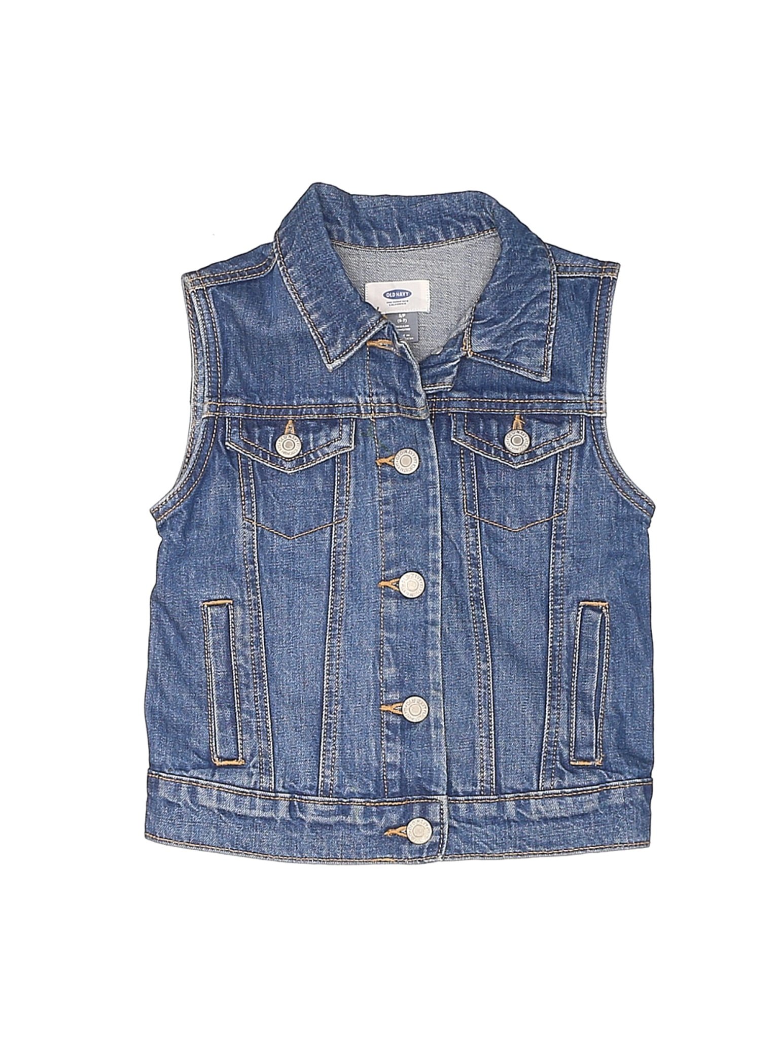 girls denim vest