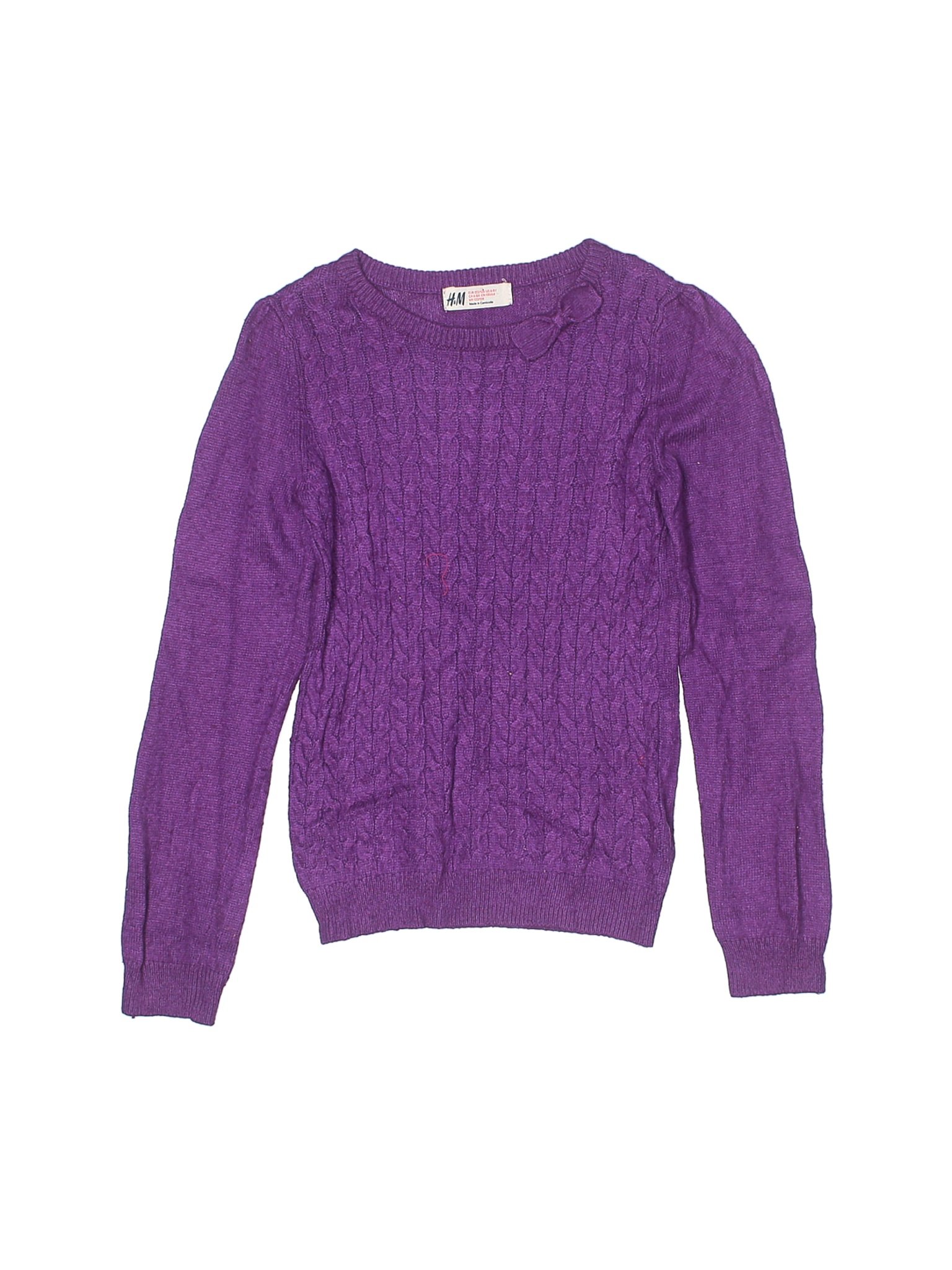H&M Girls Purple Pullover Sweater 6 | eBay