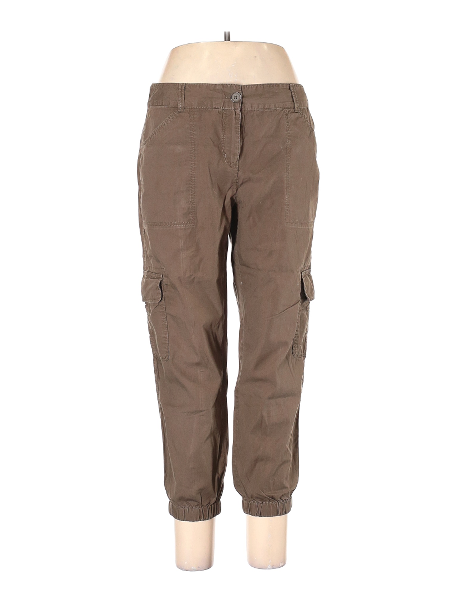 Ann Taylor LOFT Outlet Women Brown Cargo Pants 10 | eBay