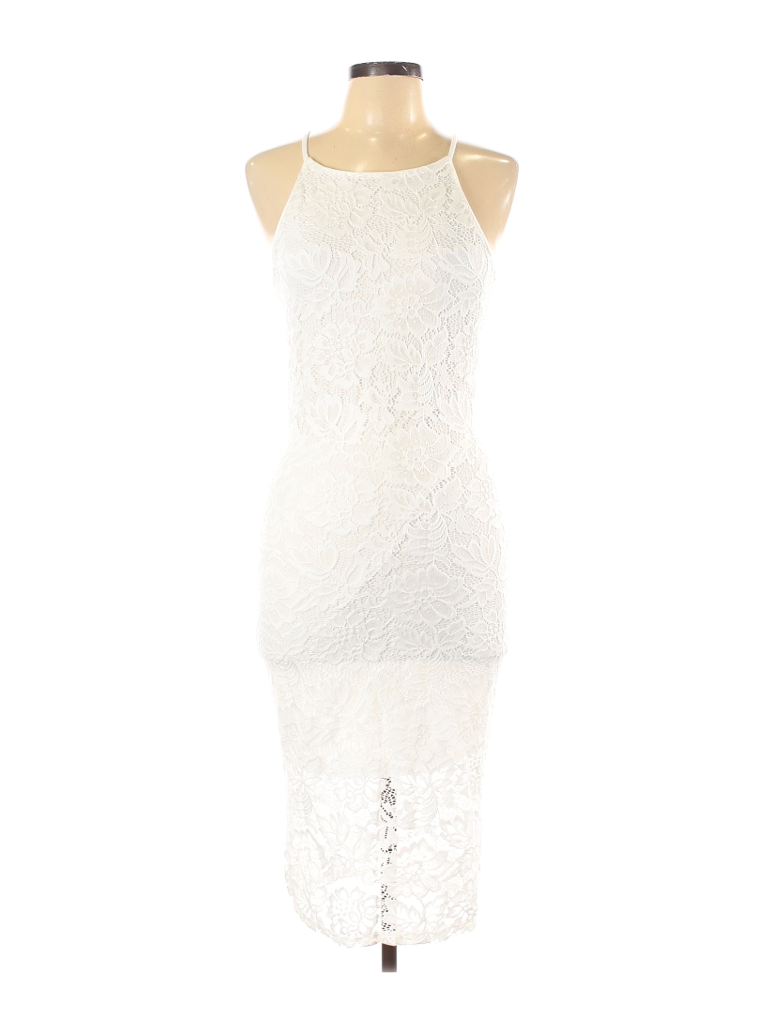 NWT Love J Women White Casual Dress L | eBay