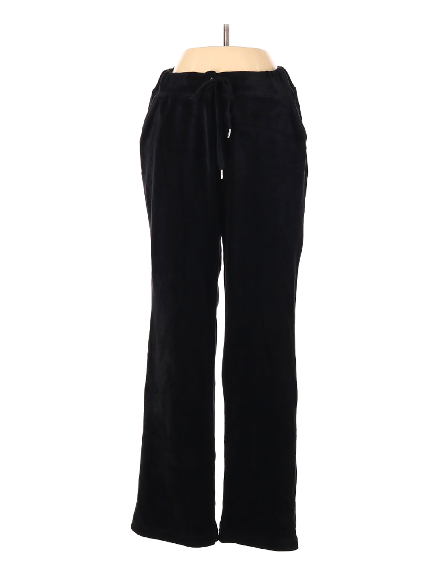 Gloria Vanderbilt Women Black Velour Pants S | eBay