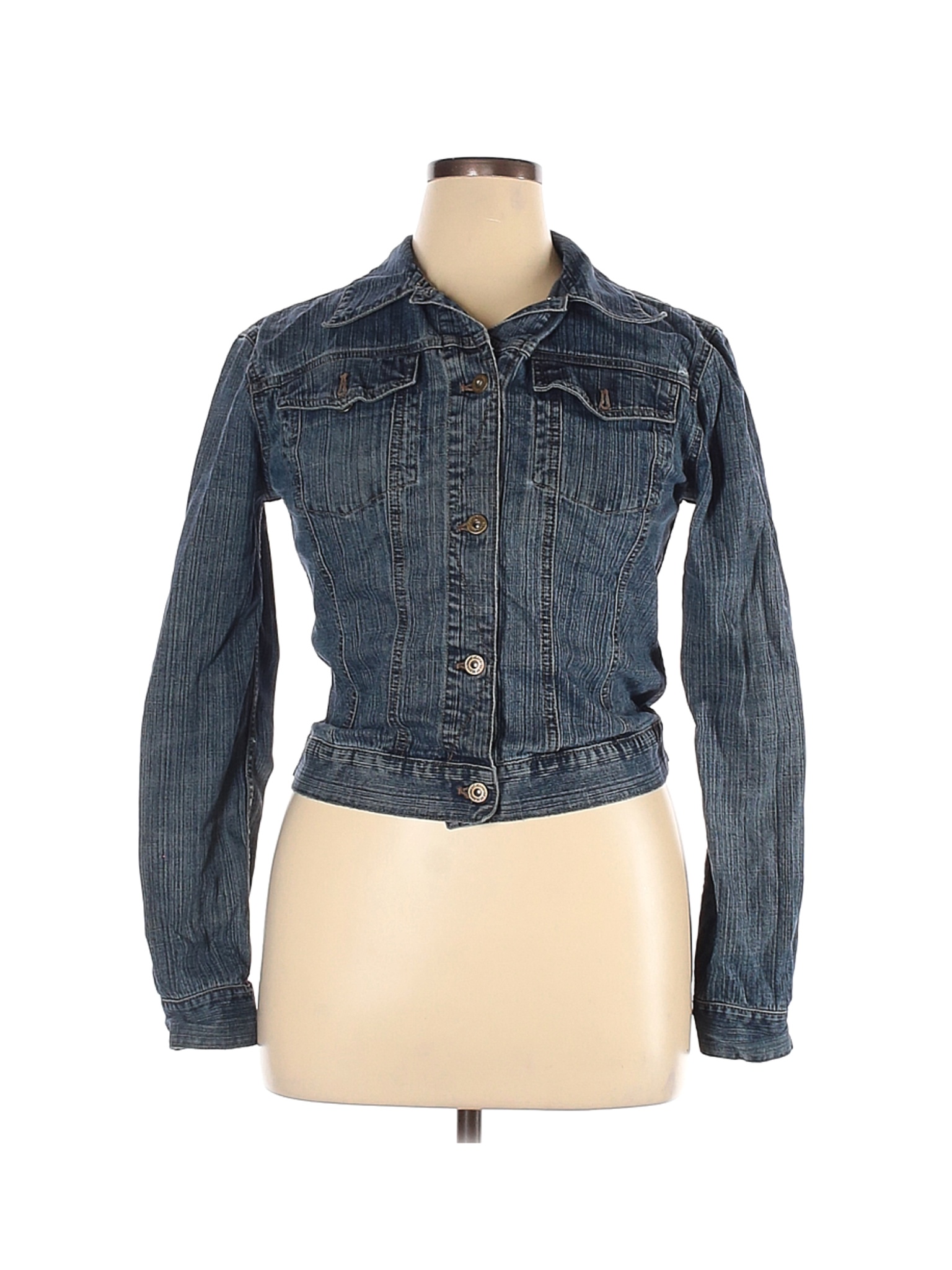 DKNY Women Blue Denim Jacket XL | eBay