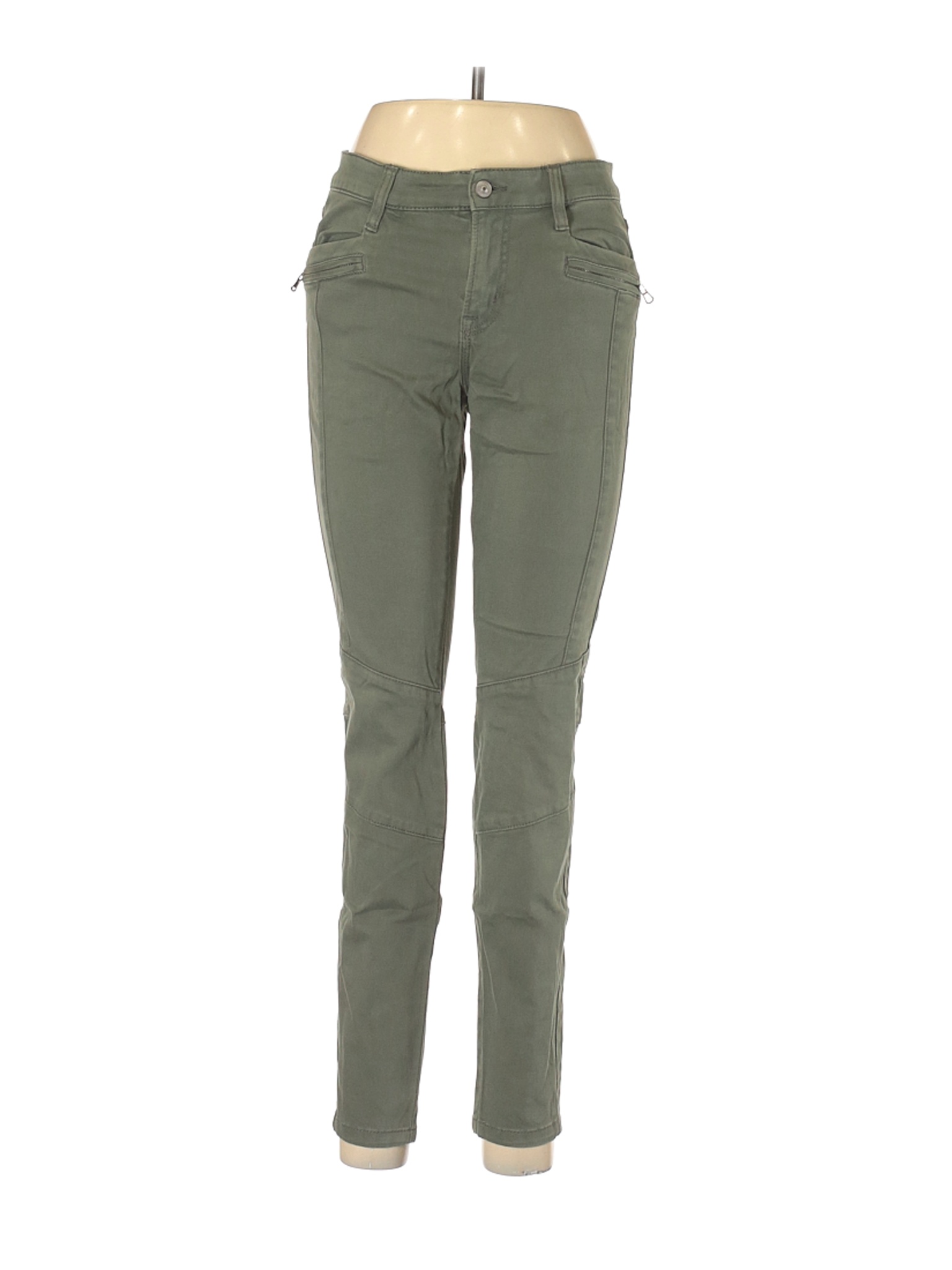H&M L.O.G.G. Women Green Cargo Pants 8 | eBay